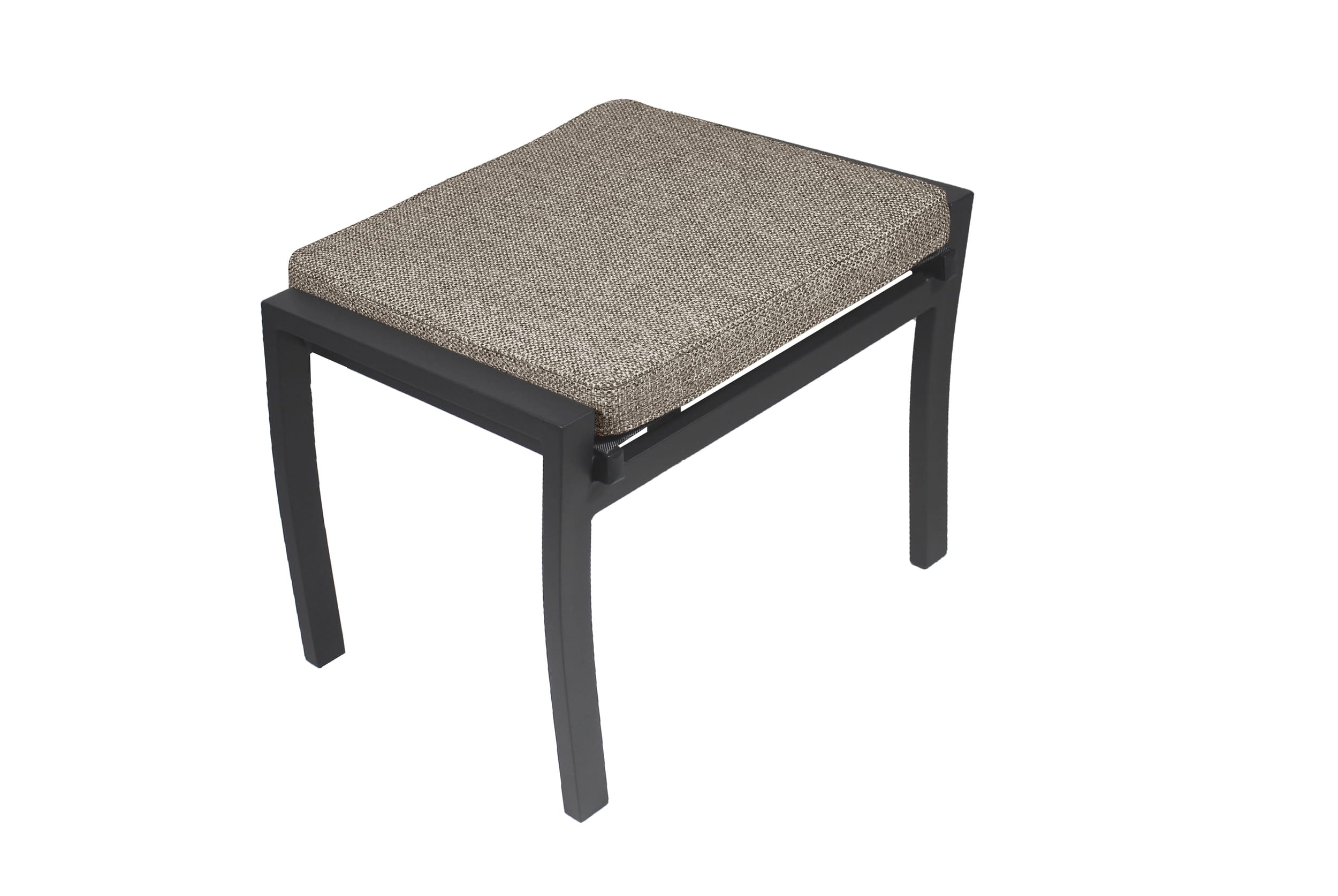 Dining Hocker, Textilene silber/schwarz - Avena