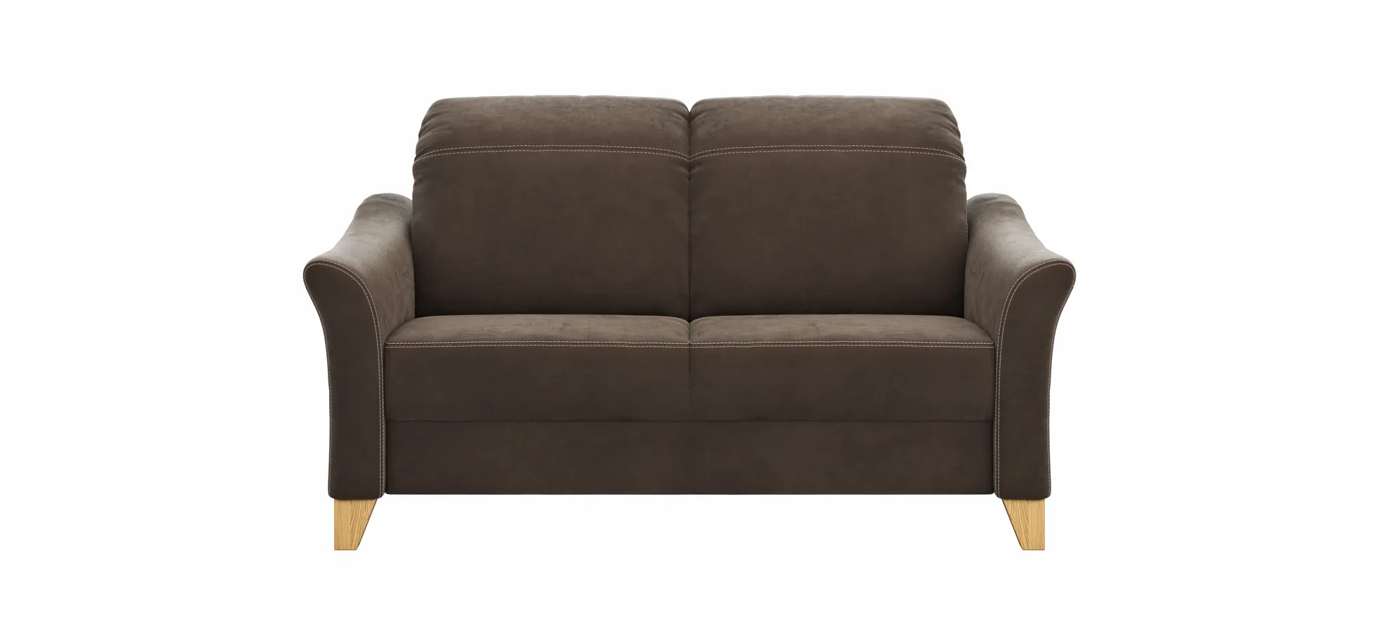 Sofa Canterbury - 2,5-Sitzer, Stoff, Dunkelbraun