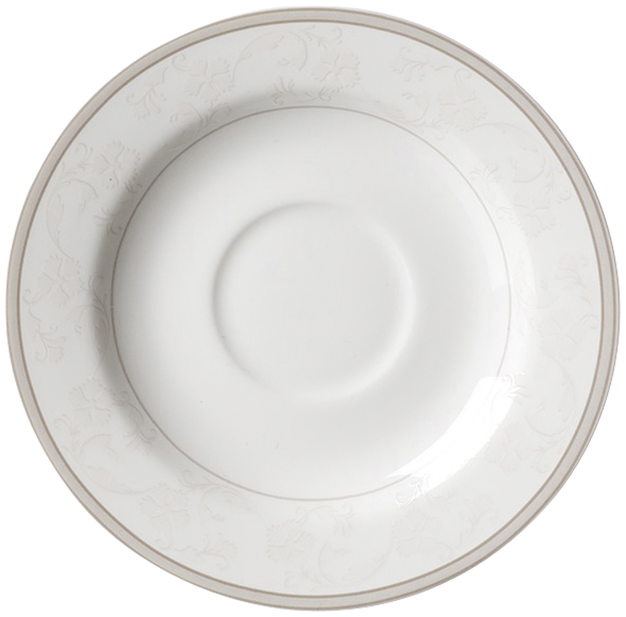 Espresso-Untertasse Isabella 13 cm - Porzellan, spülmaschinengeeignet, rund