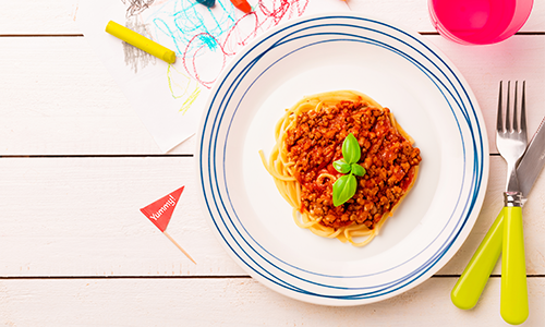 Kinder-Spaghetti mit toller Überraschung • Restaurant • Möbelhaus Meyerhoff