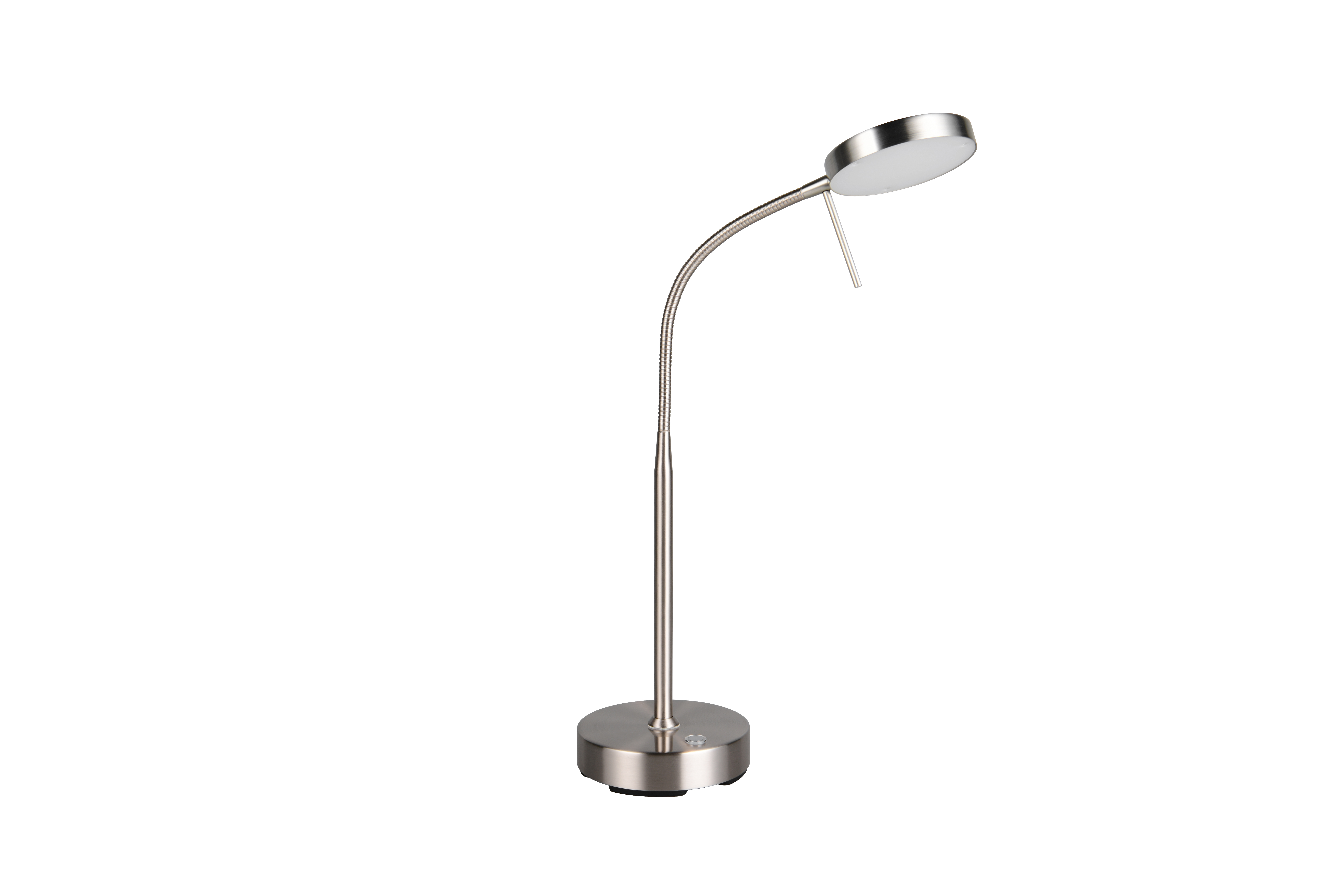 Akku-Tischleuchte Moreno - LED/5W, USB, nickel matt, ca. 25x14x40cm