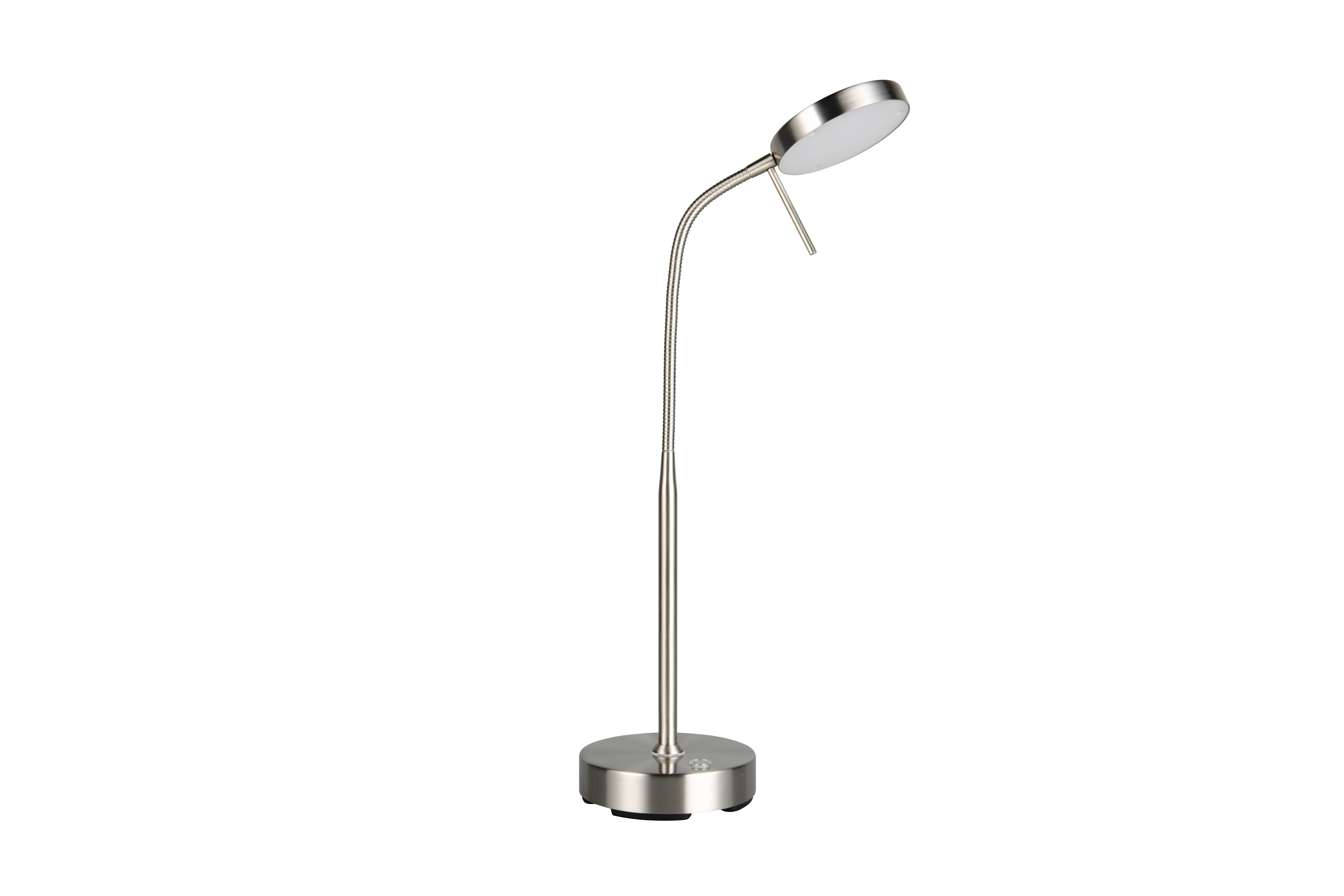 Akku-Tischleuchte Moreno - LED/5W, USB, nickel matt, ca. 25x14x40cm