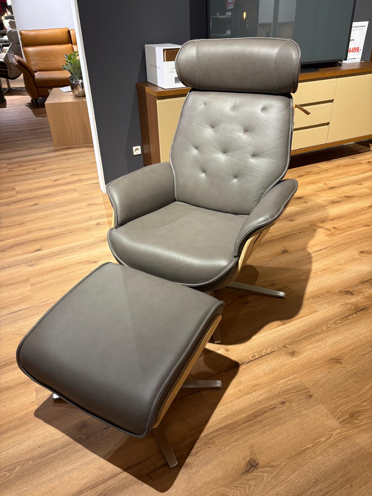 Relaxsessel mit Hocker, greystone - LS 840421