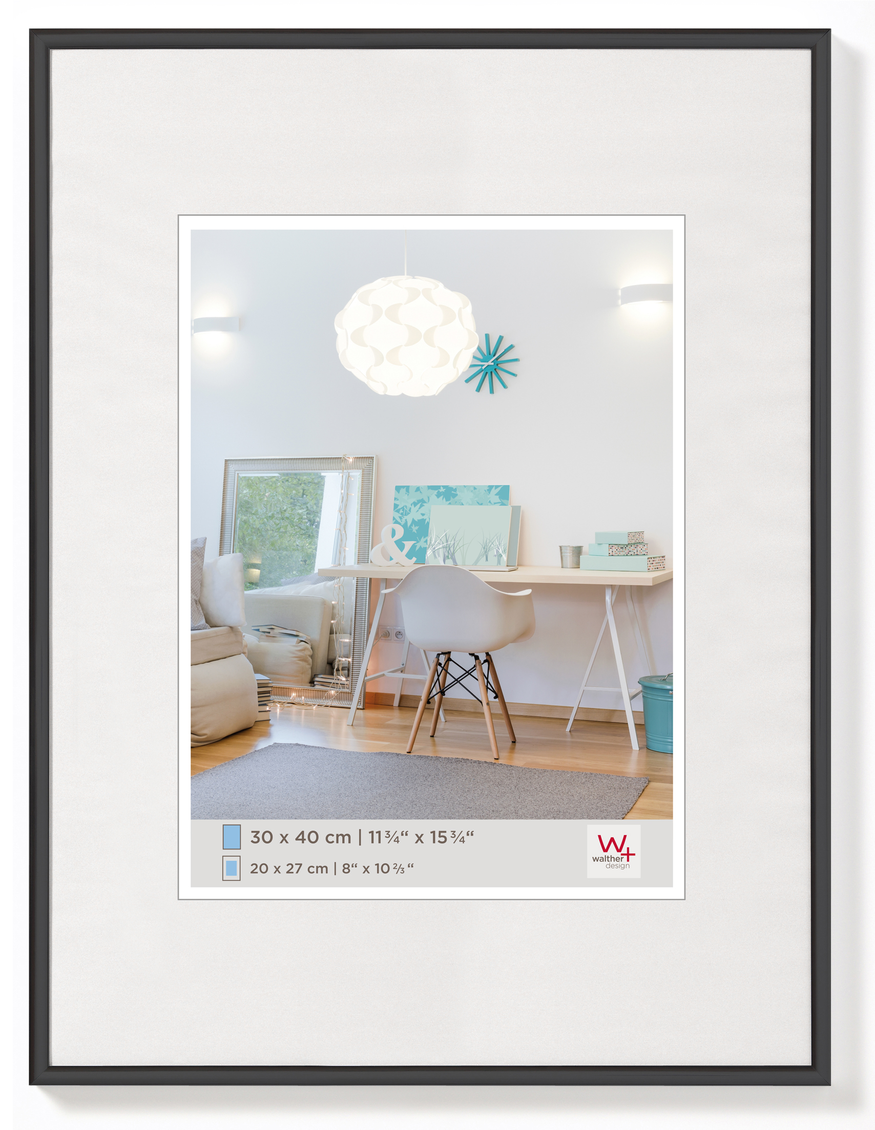 Bilderrahmen, New Lifestyle, Kunststoffprofil - 30X40 SCHWARZ