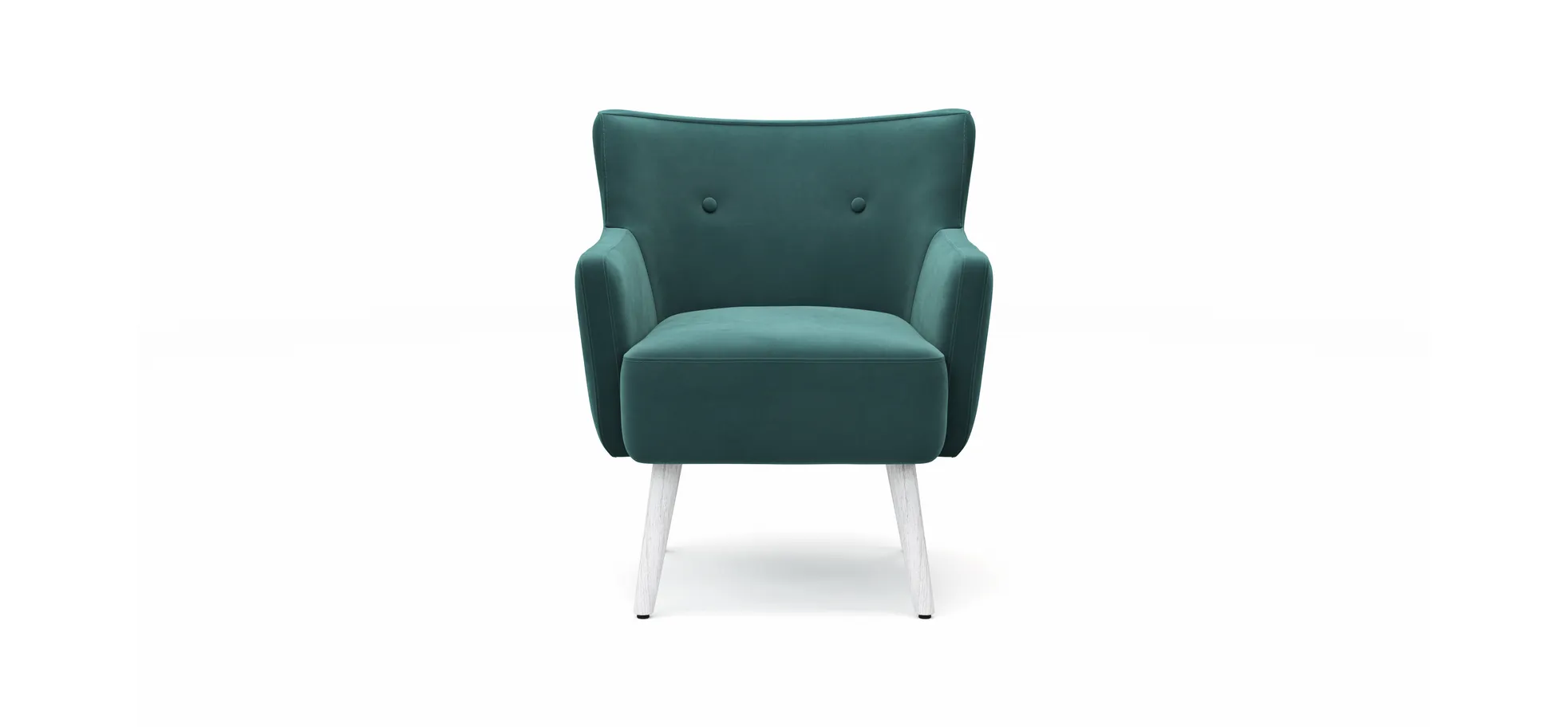 Sessel Baldwin - Stoff, Blau