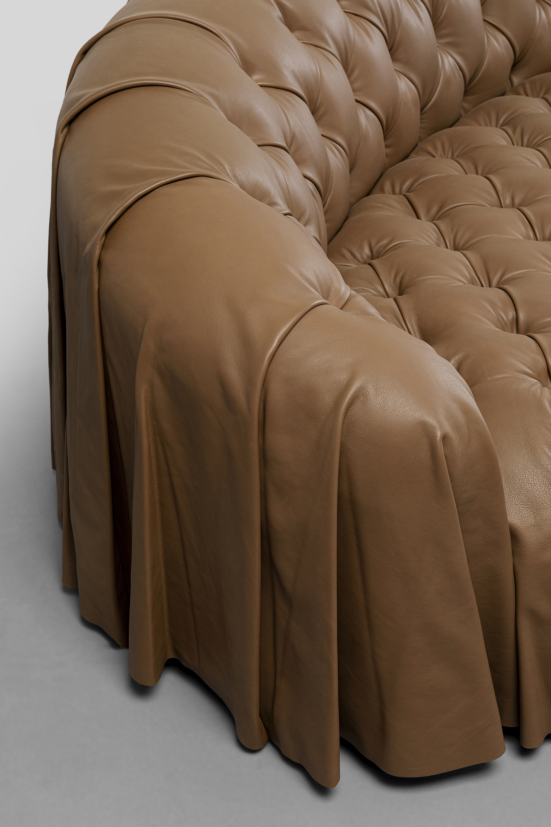 Sofa Drapes, Rindleder - Möbel