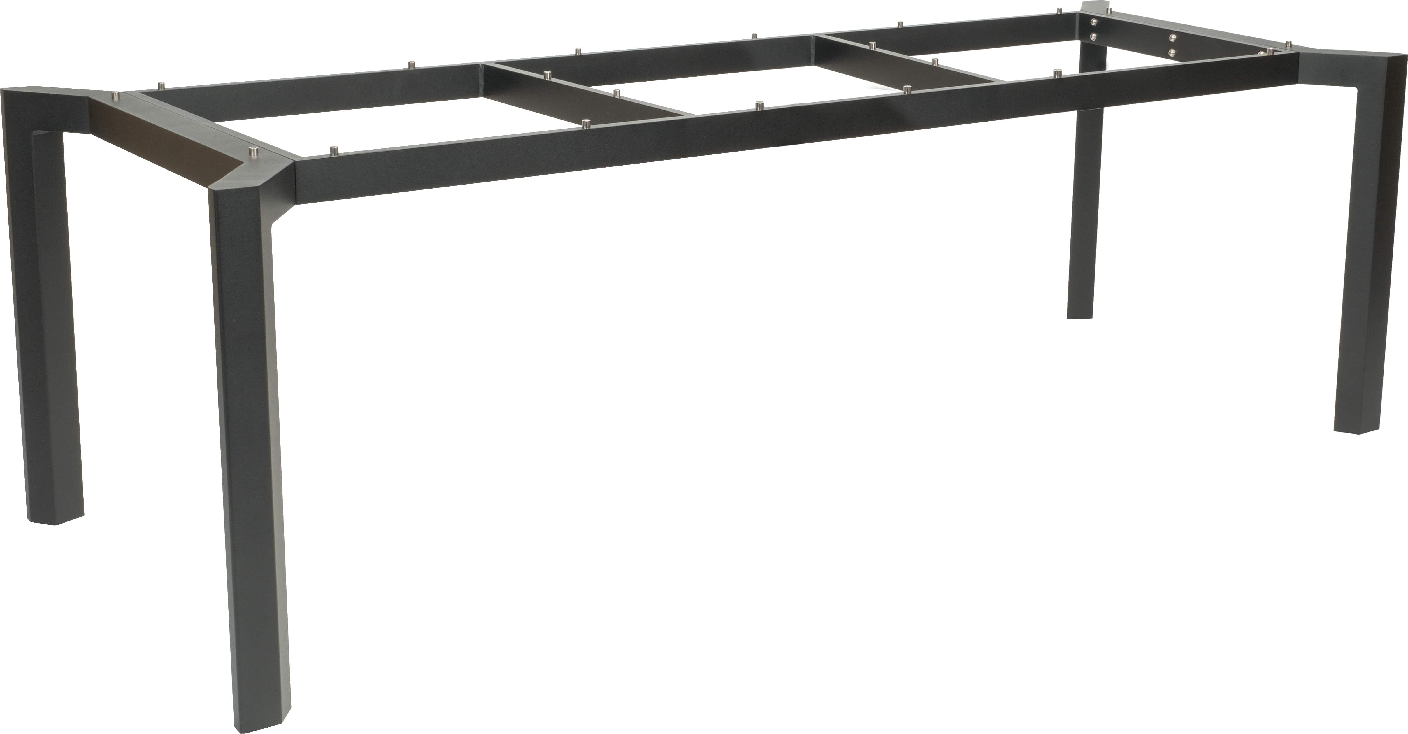 Tischgestell, 220x100 cm, 4-Fuß, Aluminium - TISCHSYSTEM