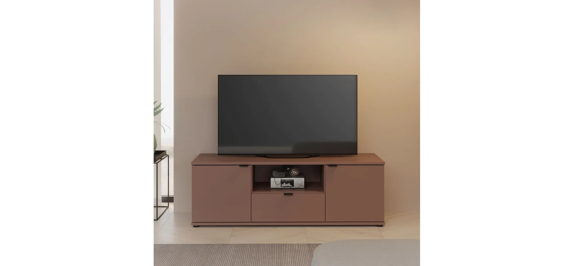 TV-Unterschrank, Terracotta - Finella