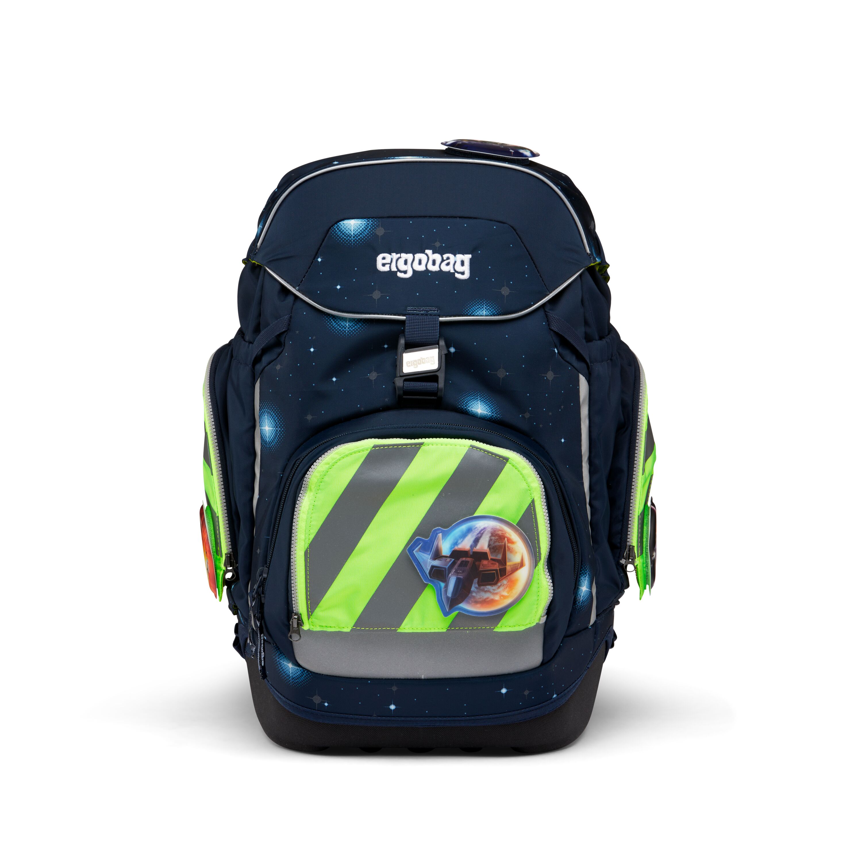 egobag Sicherheitsset, grün - fluo zip mit reflektorstreifen