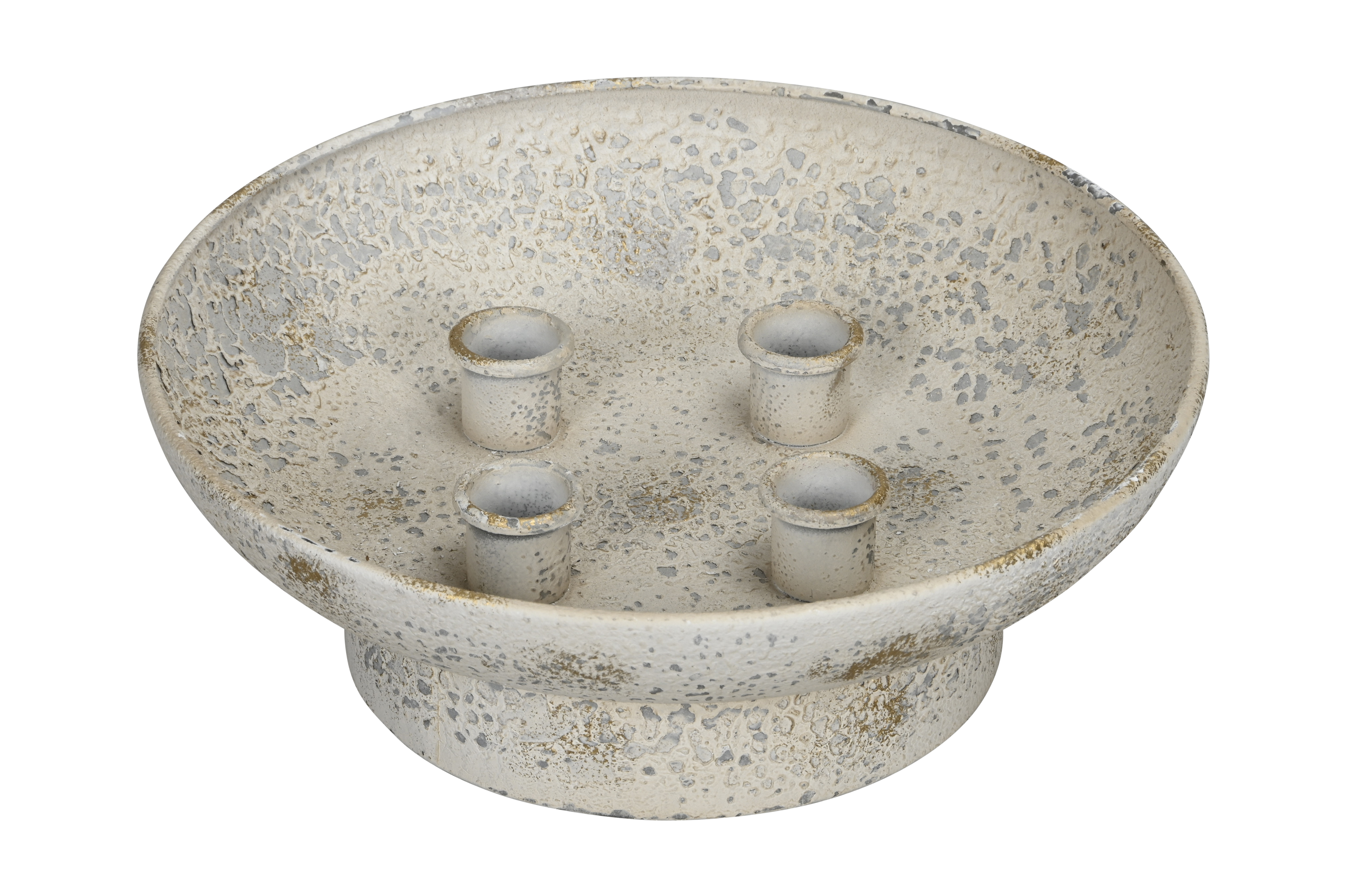 Kerzenhalterschale - creme gold, 28x10cm Kerzenhalterschale - creme gold, 28x10cm