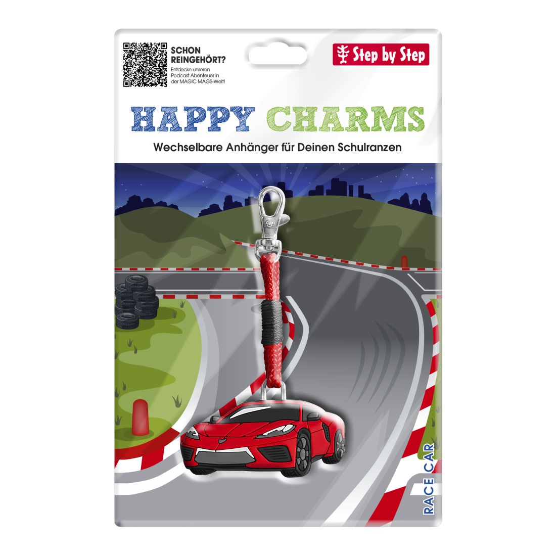 HAPPY CHARMS "Race Car" - Wechselbarer Anhänger