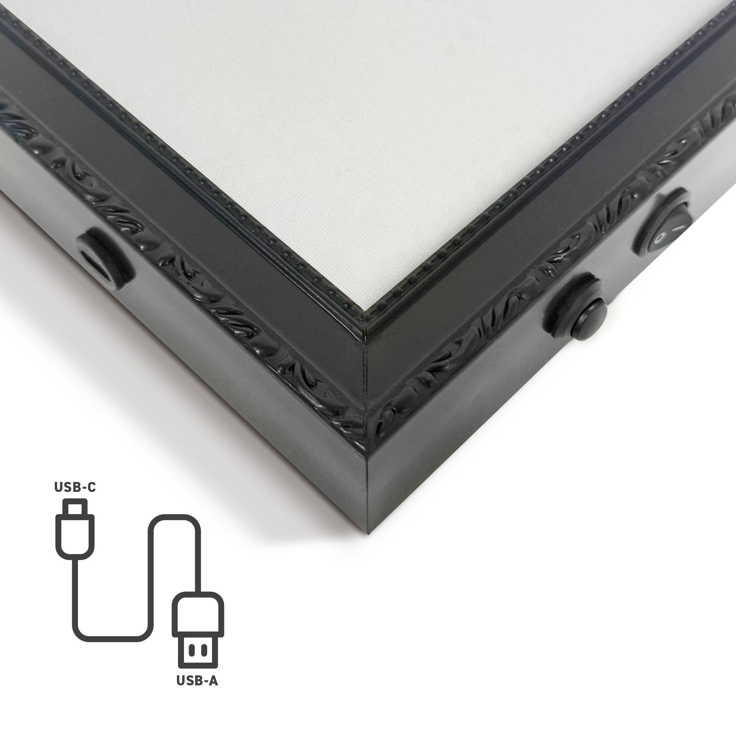 Neon LED Art Black - 70x100cm, graffiti thrower