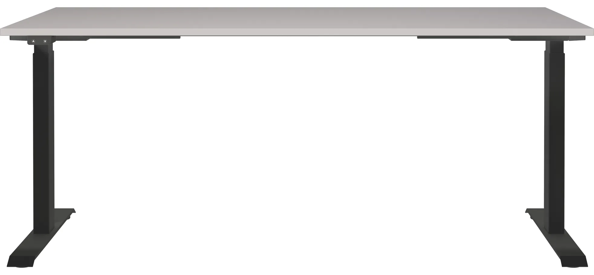 Schreibtisch GELI - höhenverstellbar, LB ca. 180x80 cm, Kaschmir, Schwarz