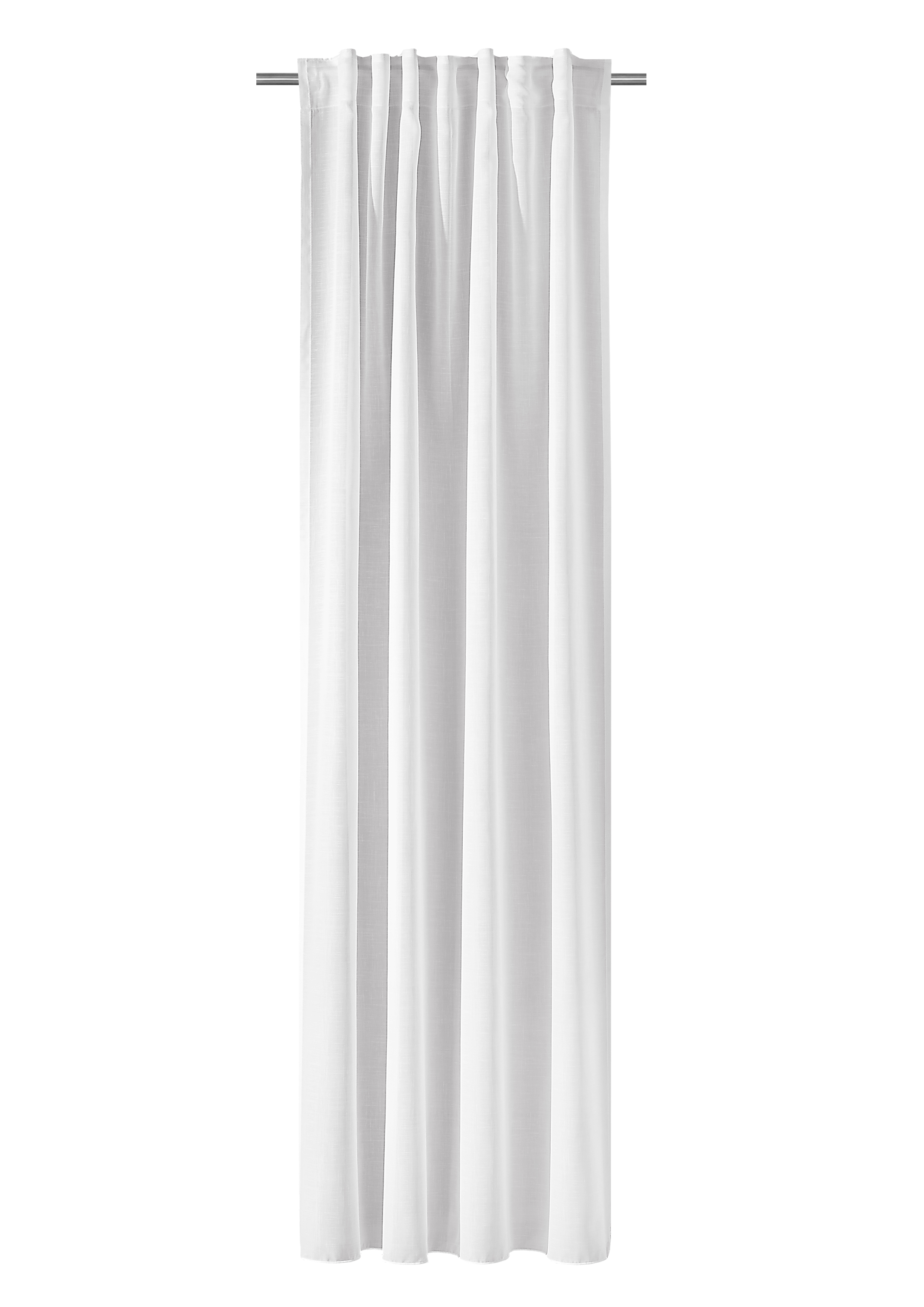 Schlaufenbandschal Leinenstruktur - 145x245cm, 100% polyester, natur