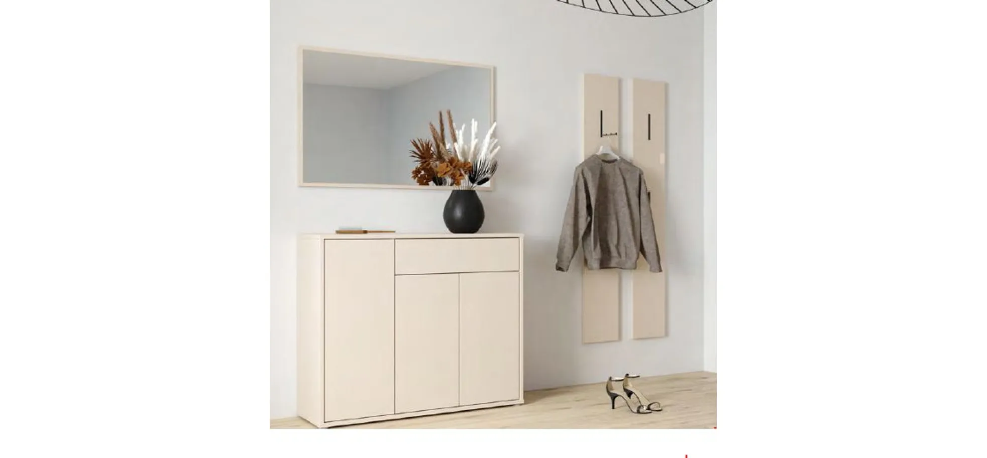 Garderobenpaneel, Dekor sand - Faid