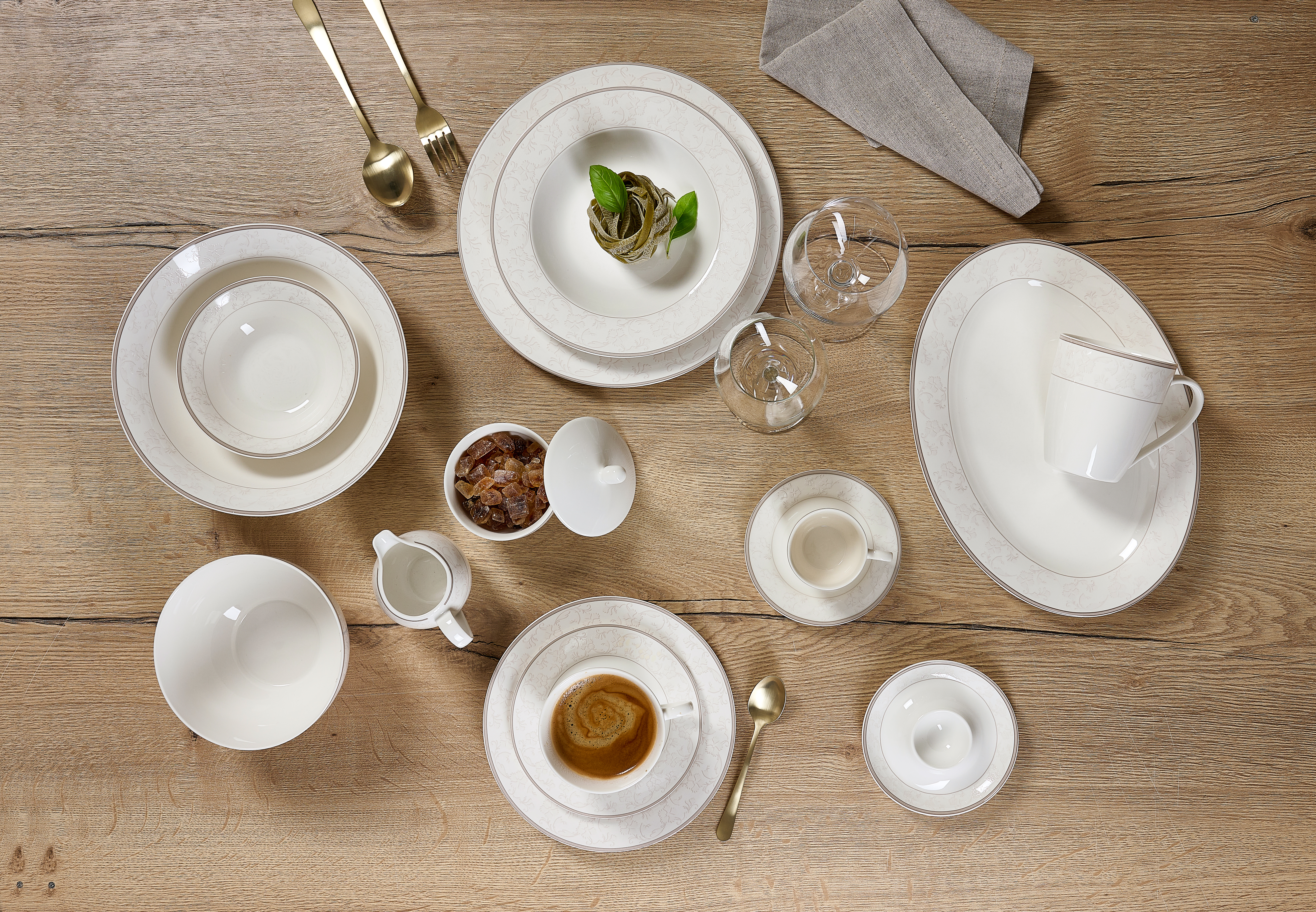 Untertasse Isabella 15,5 cm - Porzellan, spülmaschinengeeignet, rund