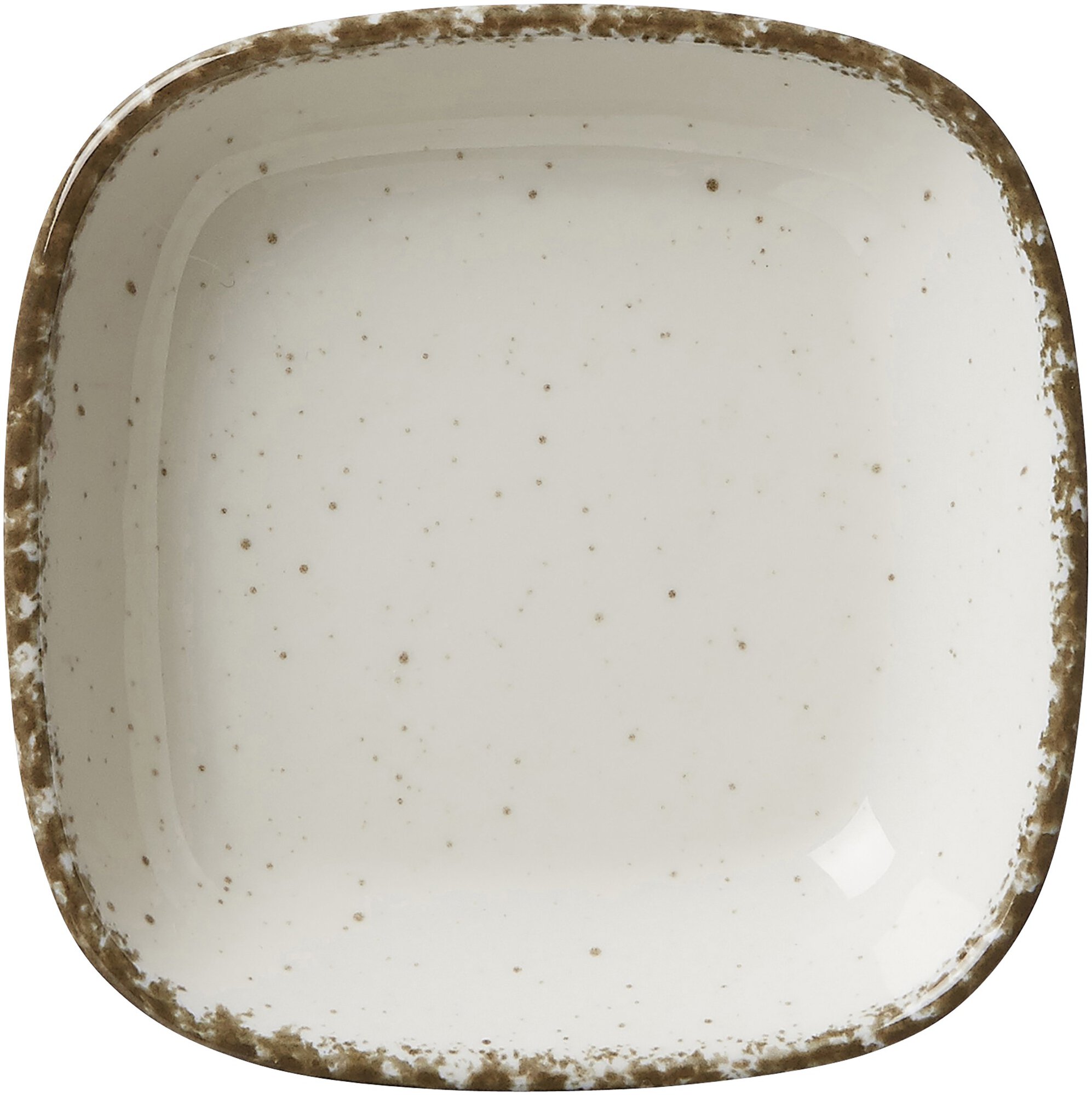 Dipschale Casa Creme 10 x 10 cm - Porzellan, spülmaschinenfest, quadratisch, beige