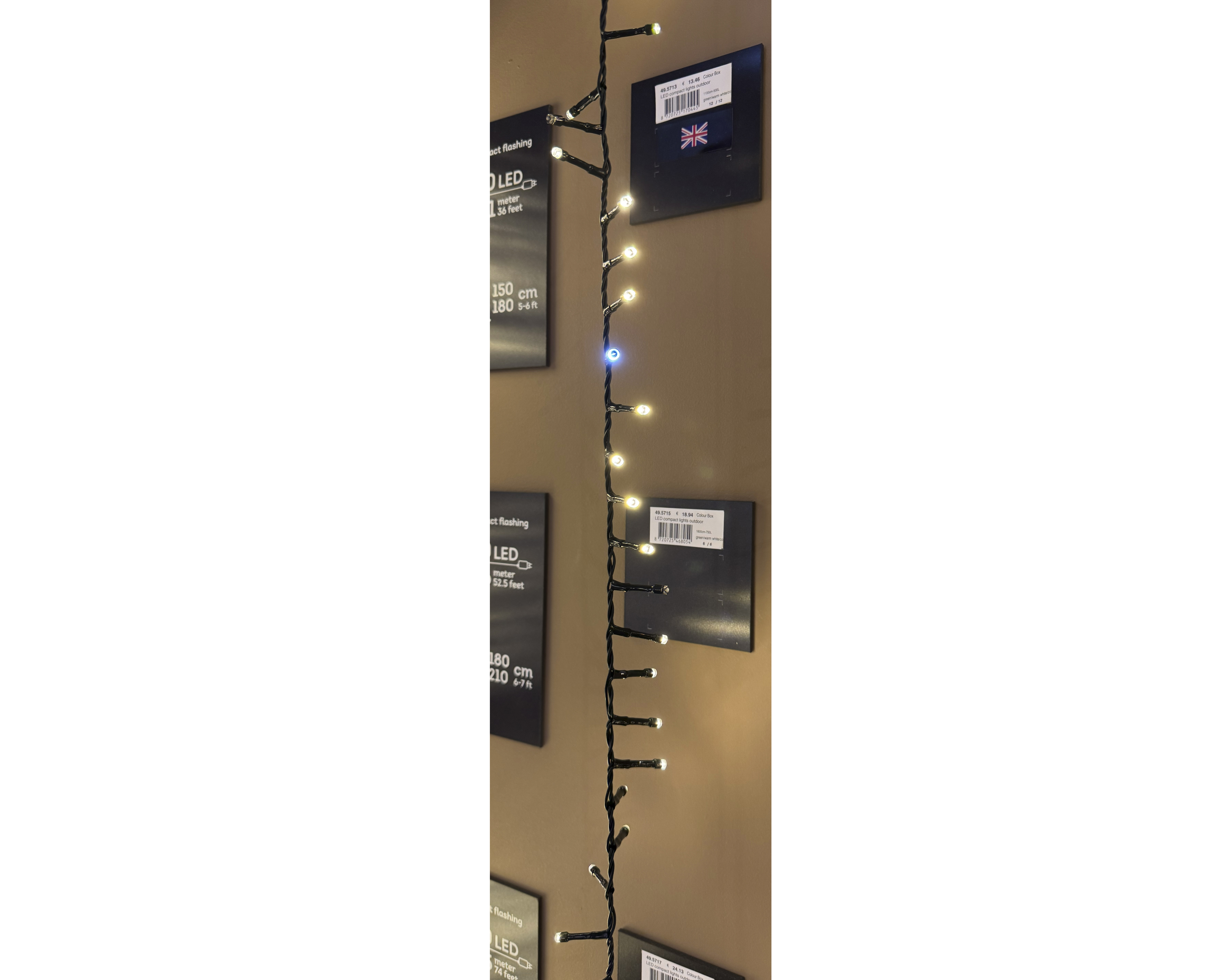 LED Compact Beleuchtung Kupfer - grün, 1600cm-750L