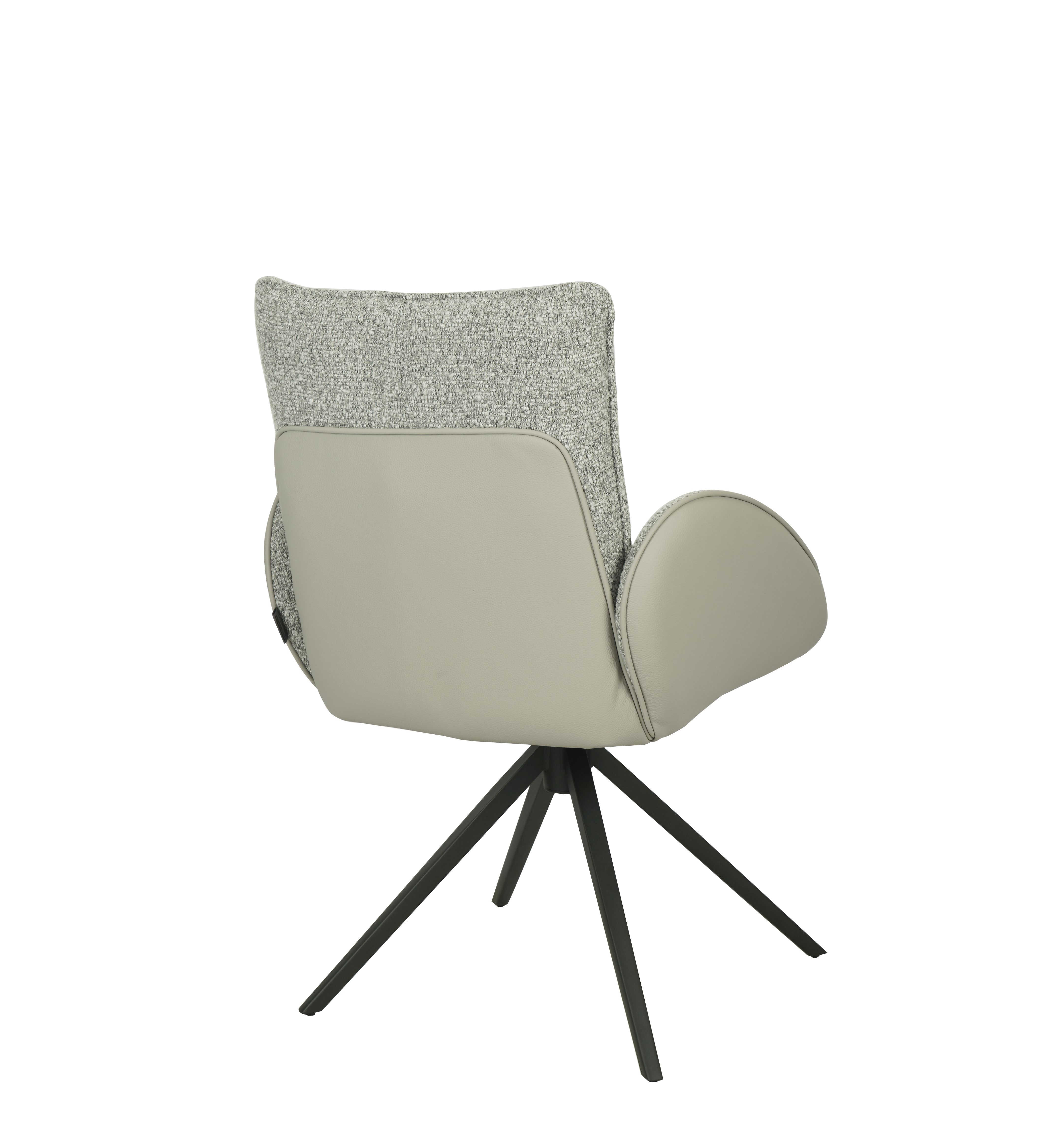 Armlehnstuhl, silberfarben - Maura