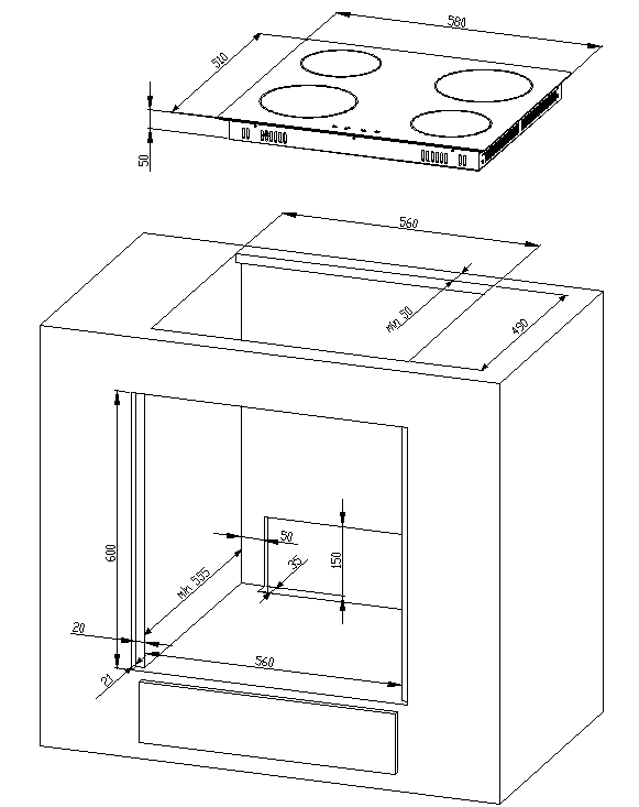 Küchenblock, Schliff grün,  - MyStyle 9009
