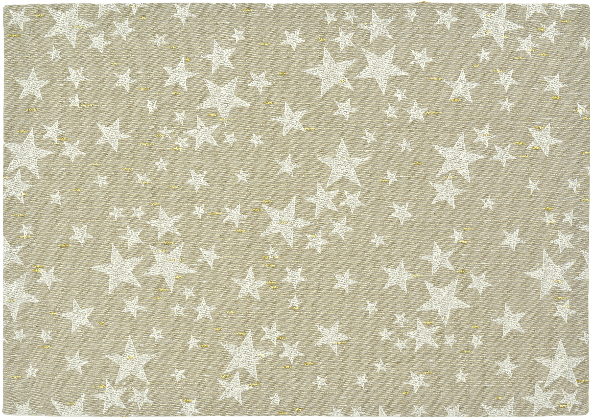Mitteldecke Stelle d'Oro - 100x100cm, taupe