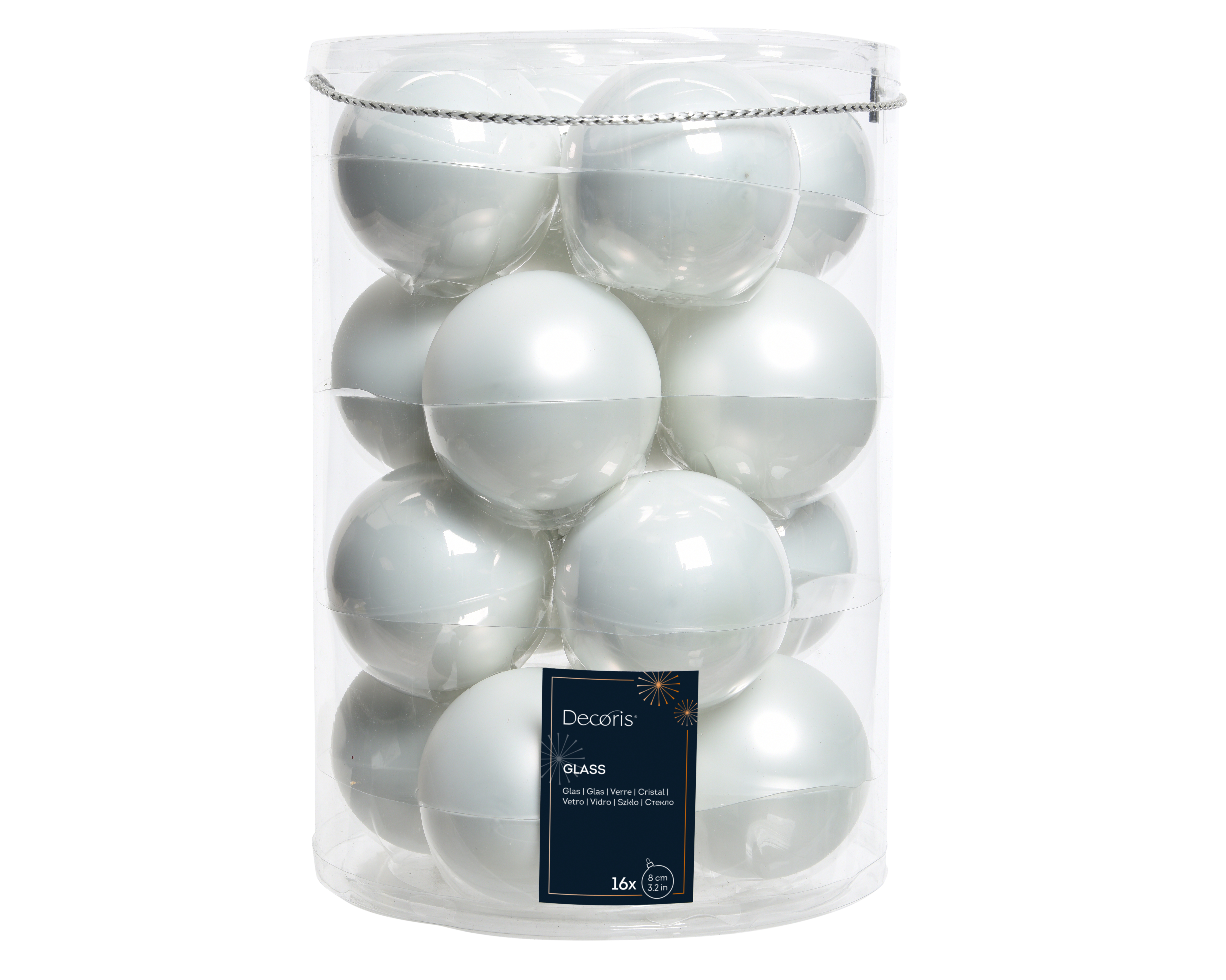 Kugelset 16-er - weiss, Ø8.00cm