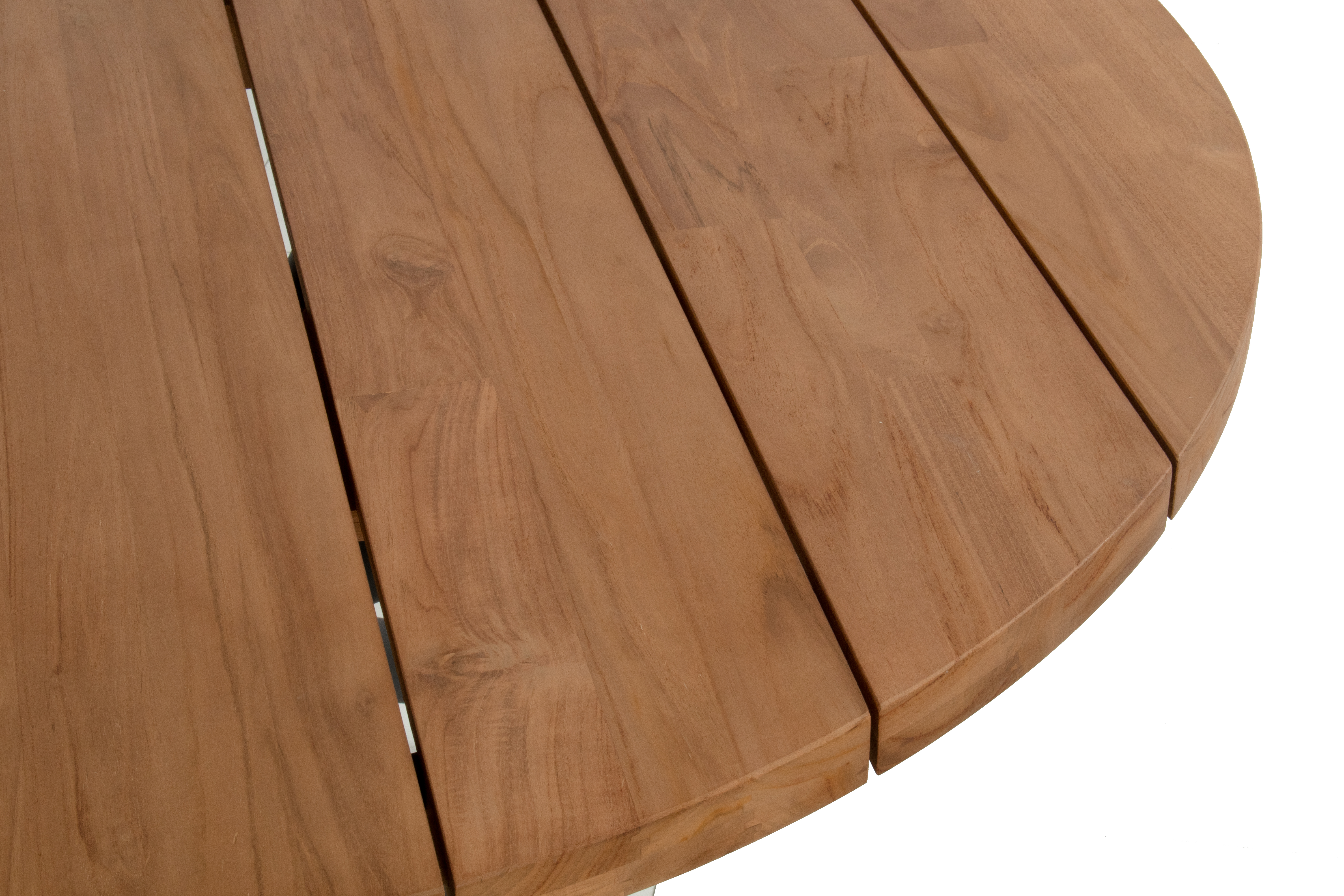 Ess-Dining-Tisch, Massivholz-Metall,rund - Saba