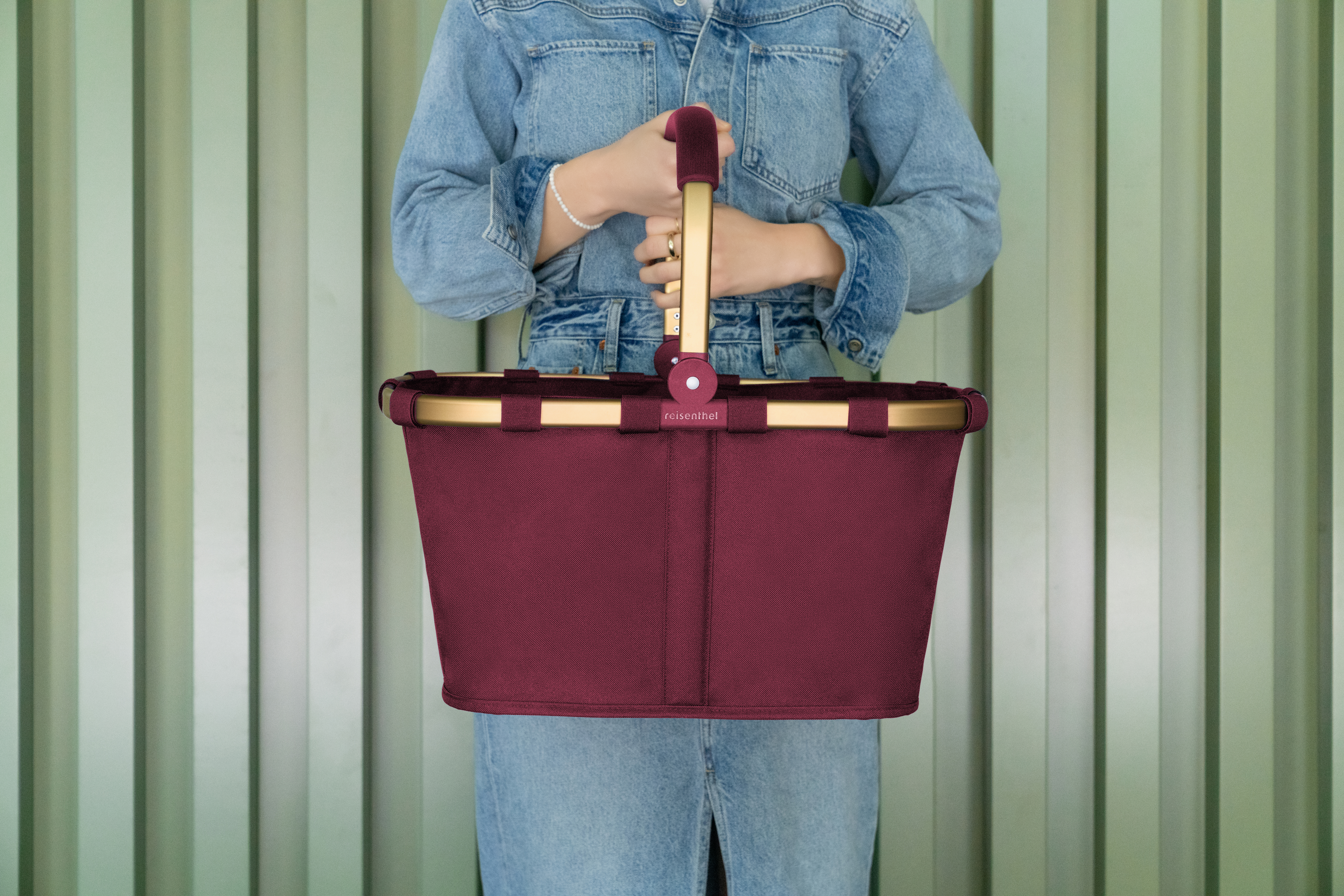 reisenthel, Einkaufskorb carrybag - dark ruby gold - Sonderedition