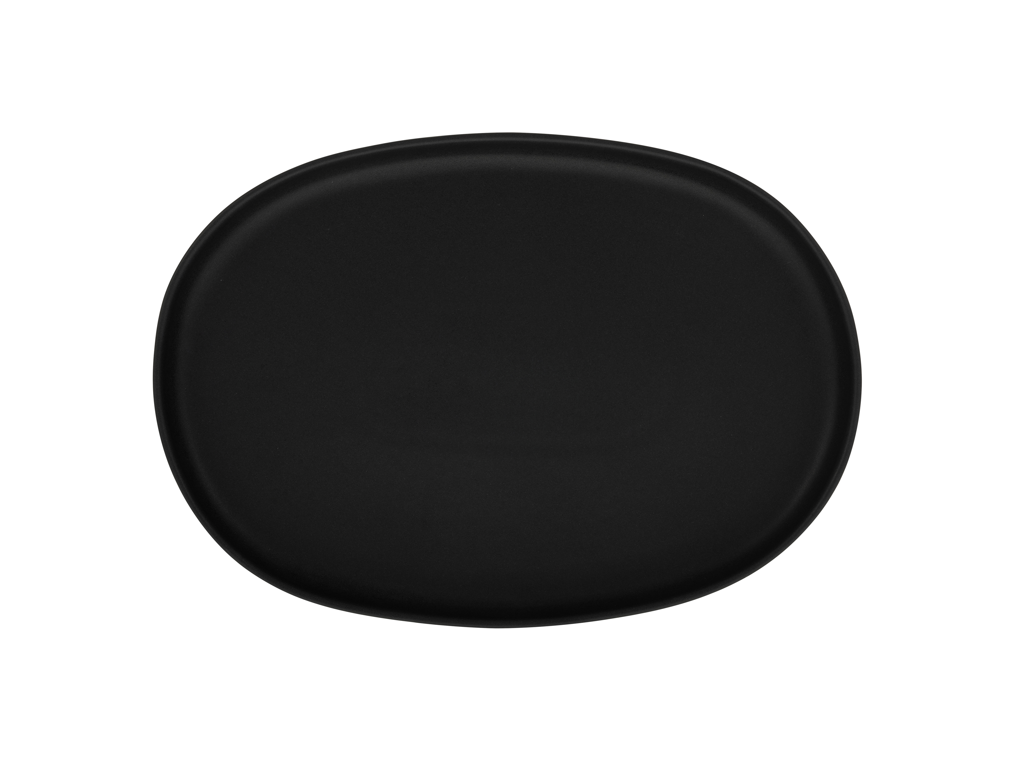 Servierplatte Ø ca. 33cm - Uno Natural, schwarz