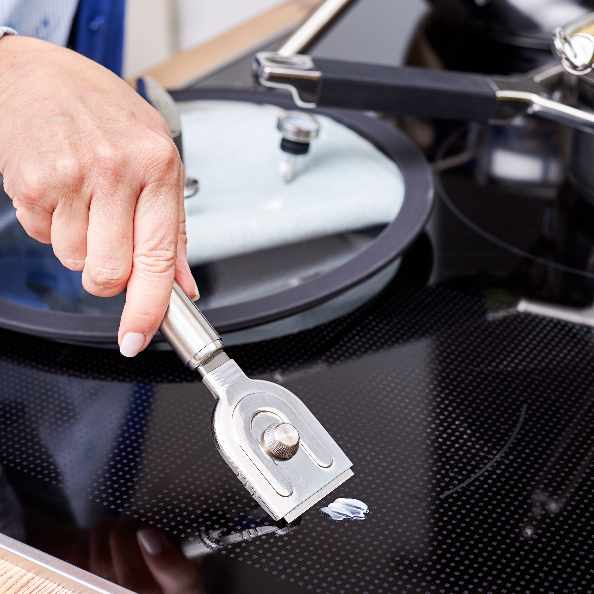 RÖSLE, Reiniger für Glaskeramik Kochfelder - Edelstahl