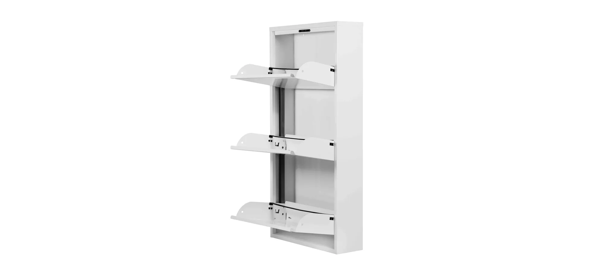 Schuhschrank - B ca. 50 cm, Weiß