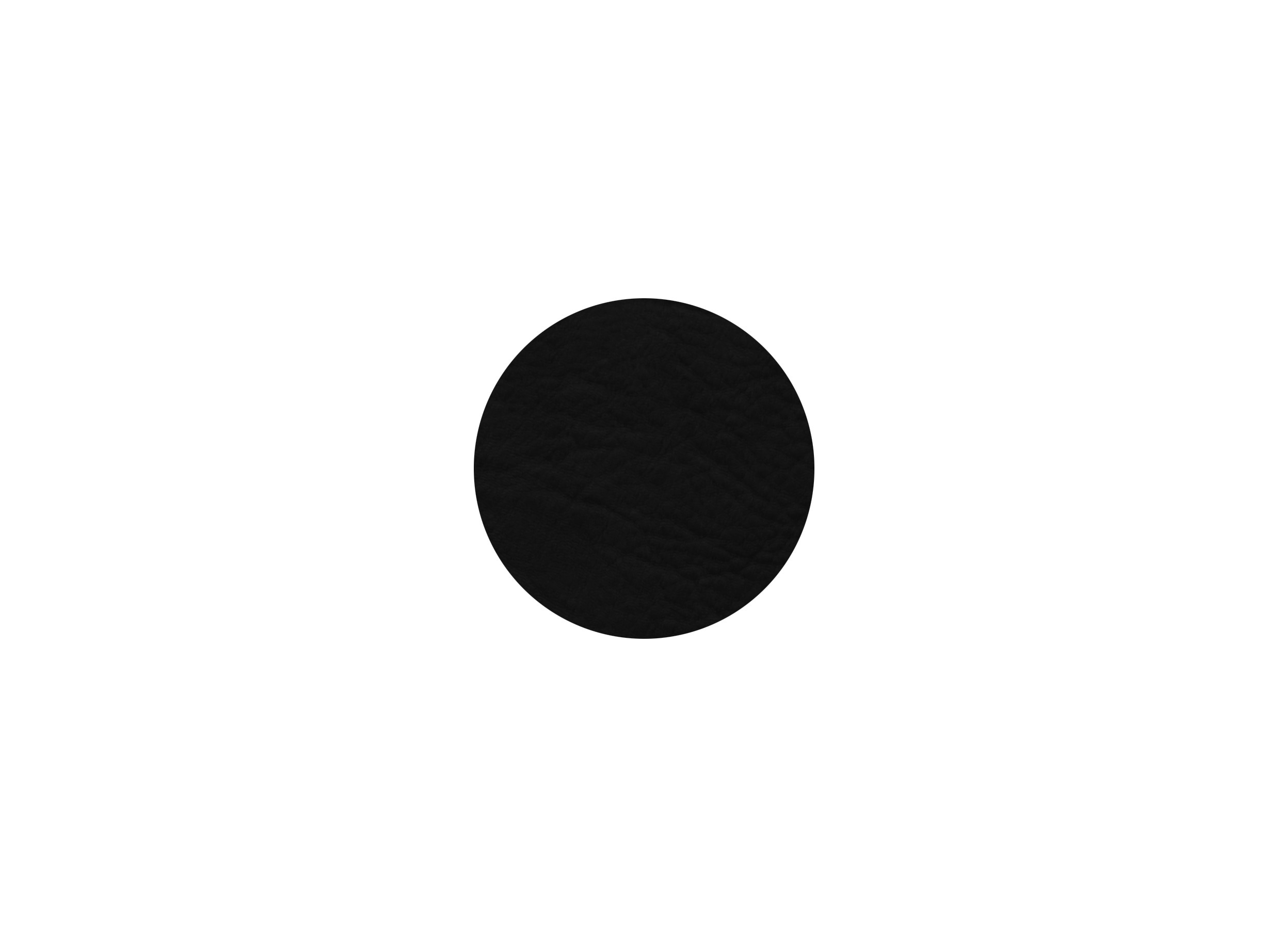 ASA 4er Set Untersetzer, black, Lederoptik, vegan - ca. Ø 10 cm