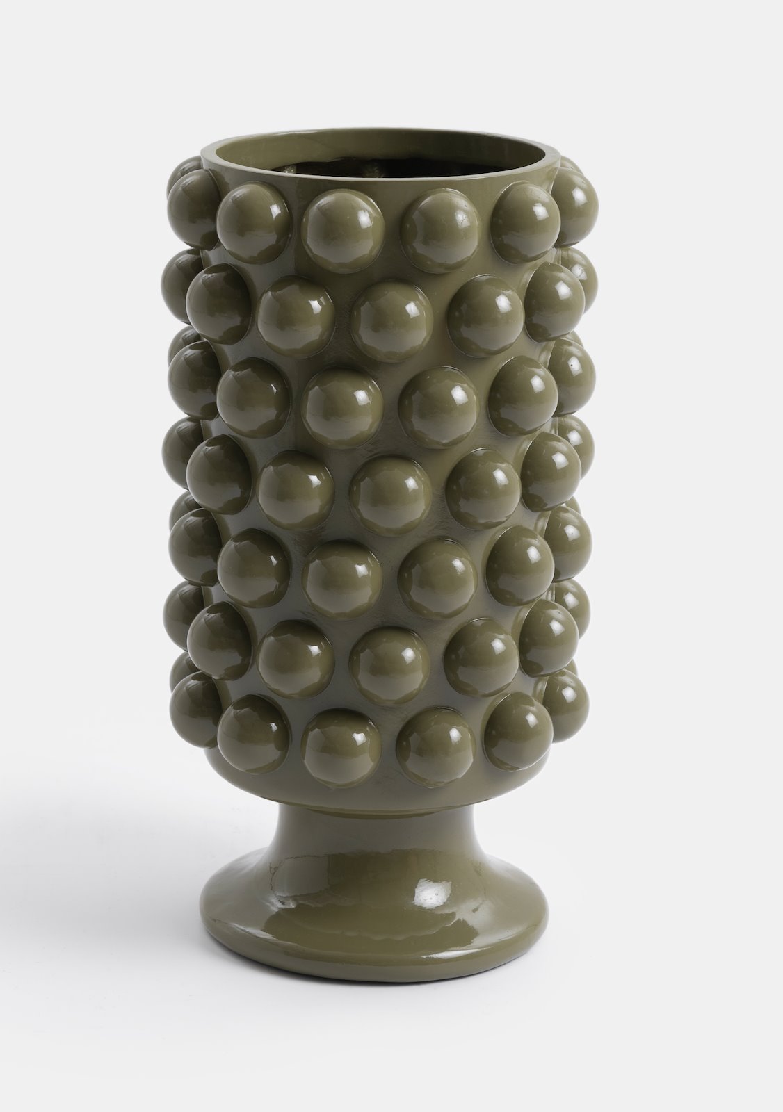 Vase Dots Höhe 41 cm oliv - Coco Maison