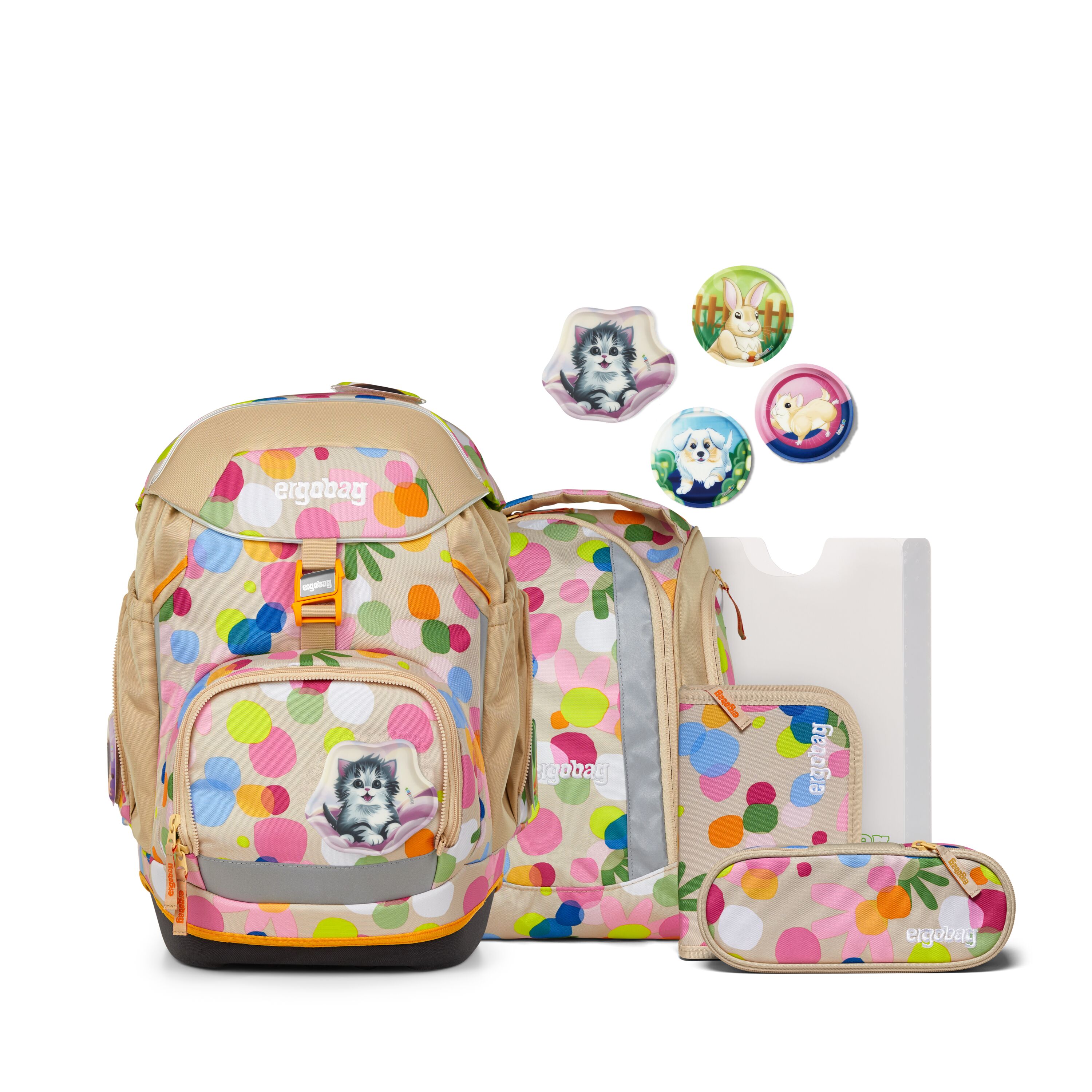 ergobag Schulranzenset Flower PowBär - pack