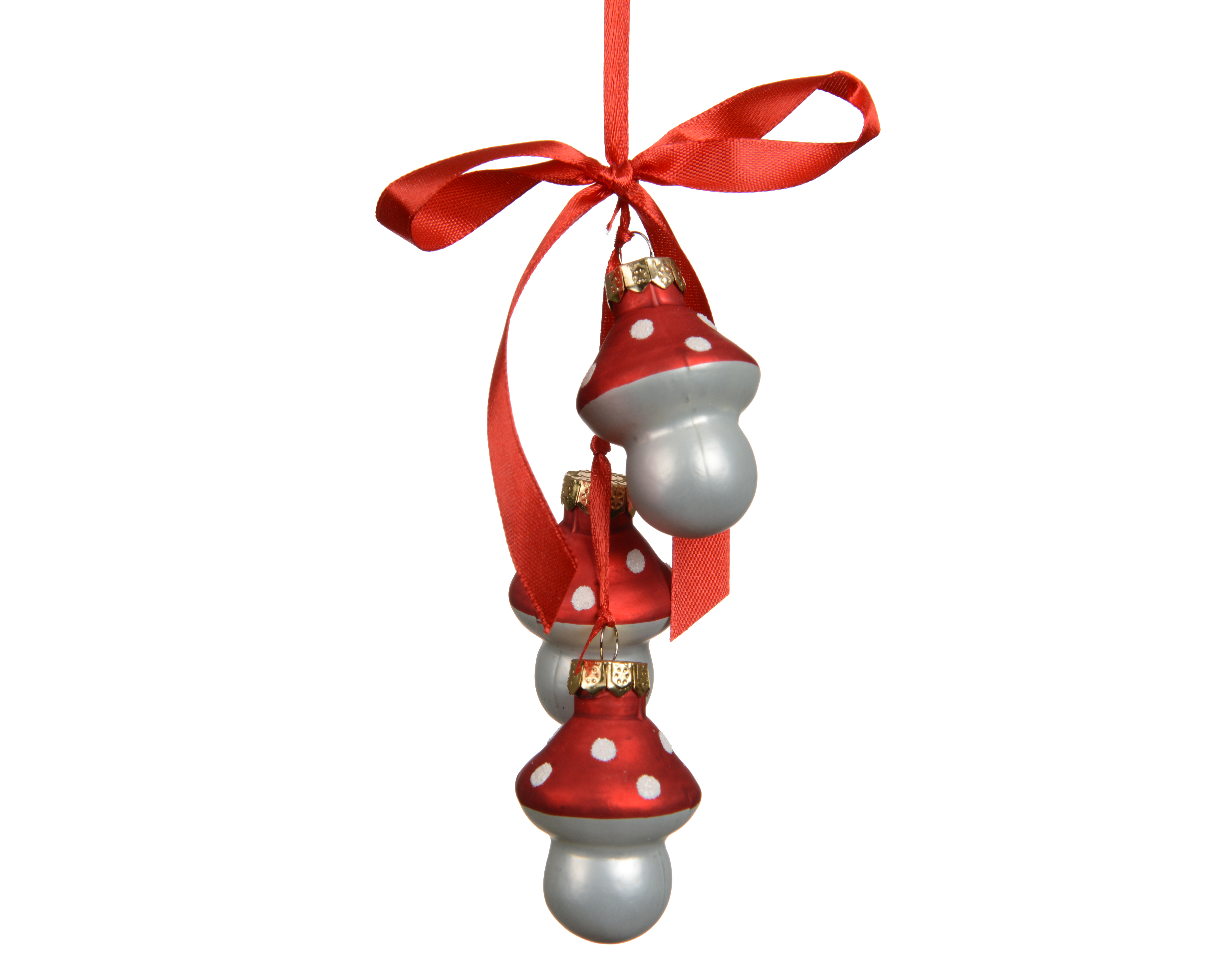 Deko-Hänger Pilze Glas - bunt, L3.00-W3.00-H4.50cm