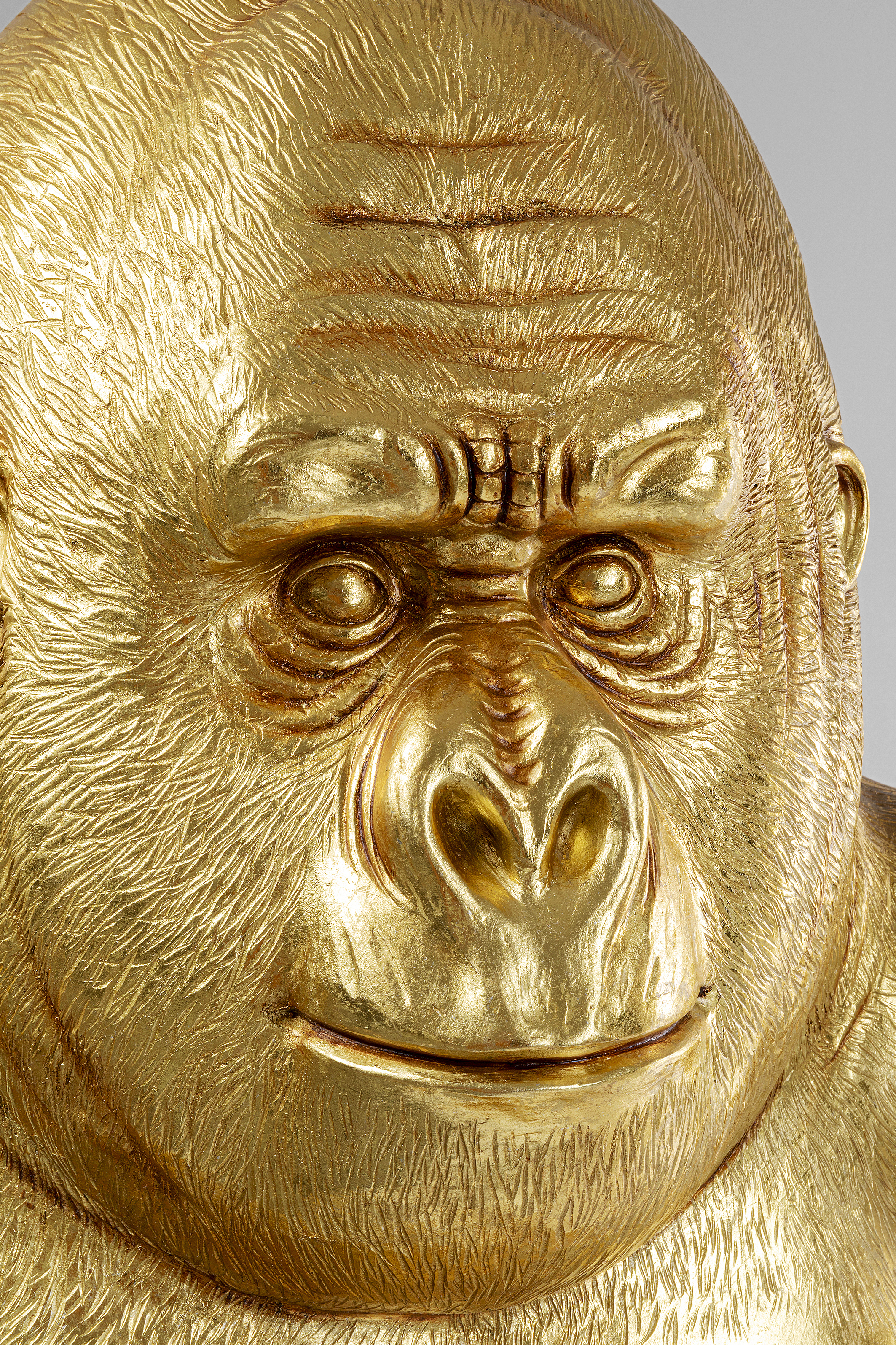 Deko Figur Gorilla XL, gold - Accessoires