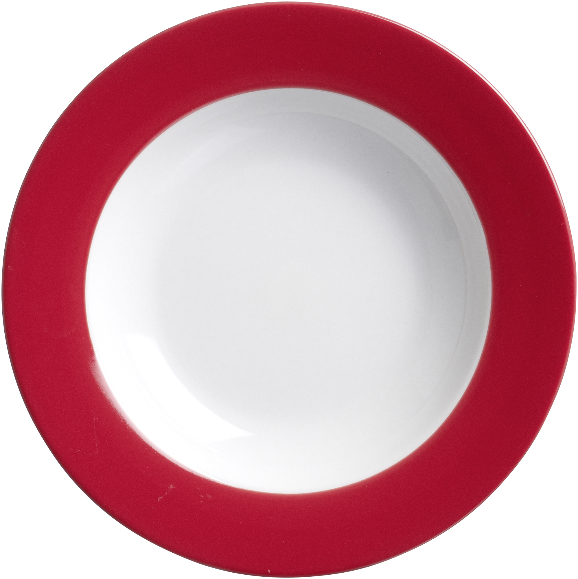 Suppenteller Doppio Rot 22 cm - Porzellan, sü