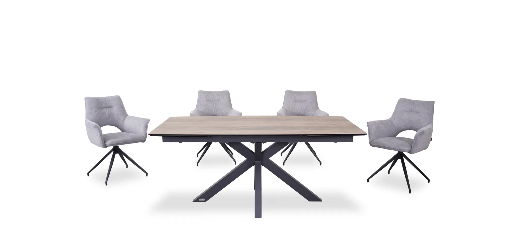 Armlehnstuhl, hellgrau  - Maleen