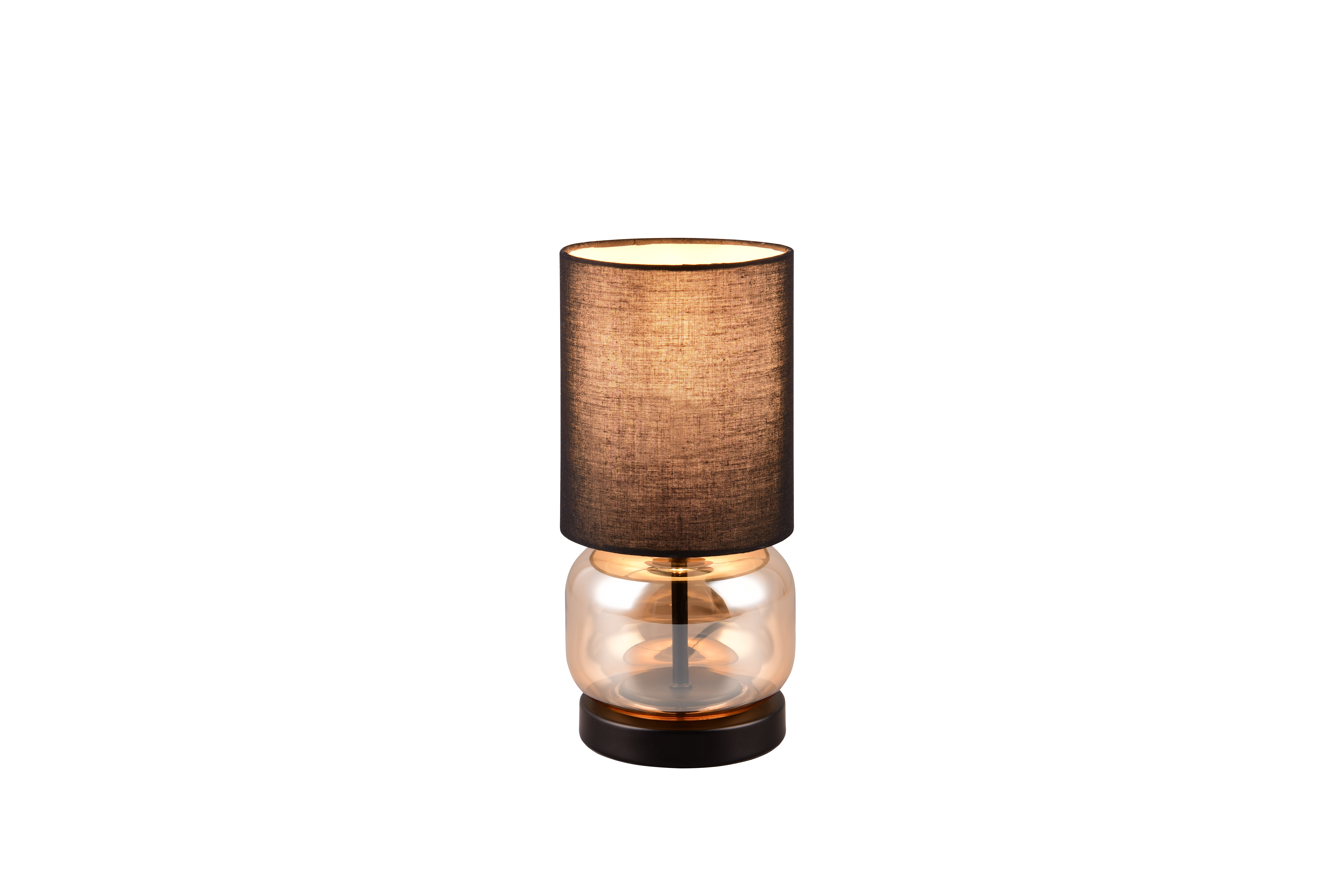 Tischleuchte Elio - glas amber, 28,5xØ13,5cm