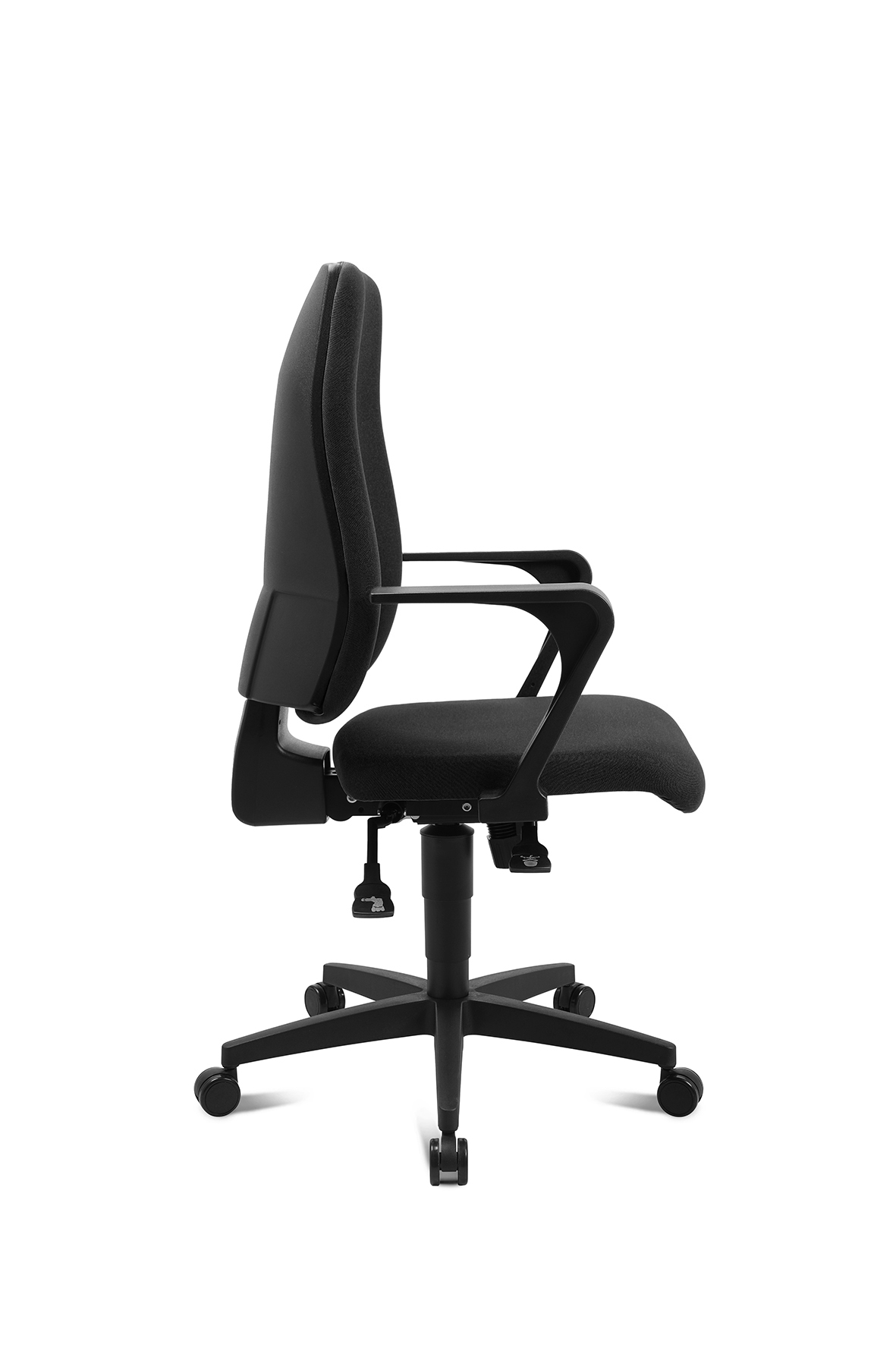 Drehstuhl, Bezug schwarz, Fuß schwarz - Green Star SY