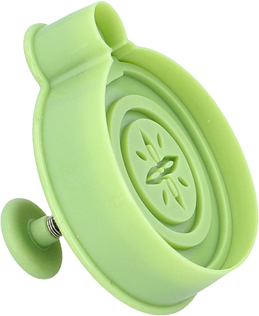 Kunststoff-Ausstechform Christbaumkugel - mit Auswerfer, grün