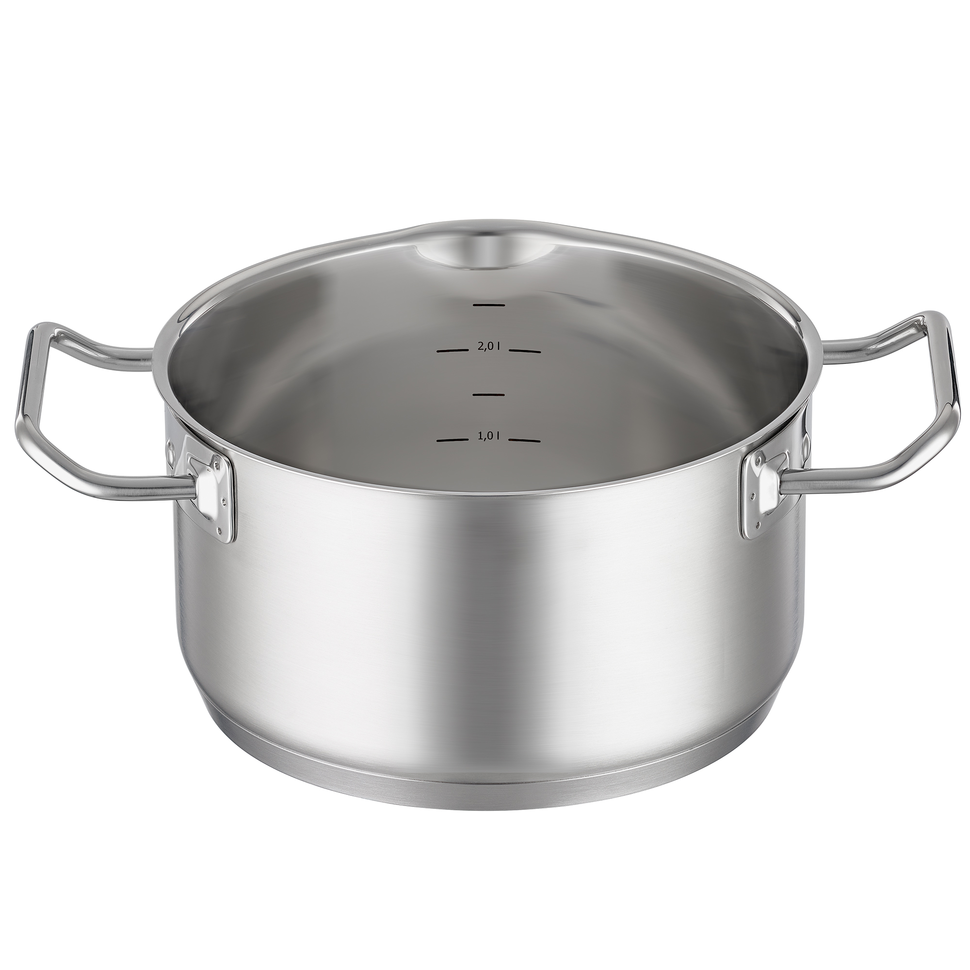 RÖSLE, Kochtopf mit Deckel Ø 20cm EXPERTISO - Edelstahl, Glas Sodalime getempered