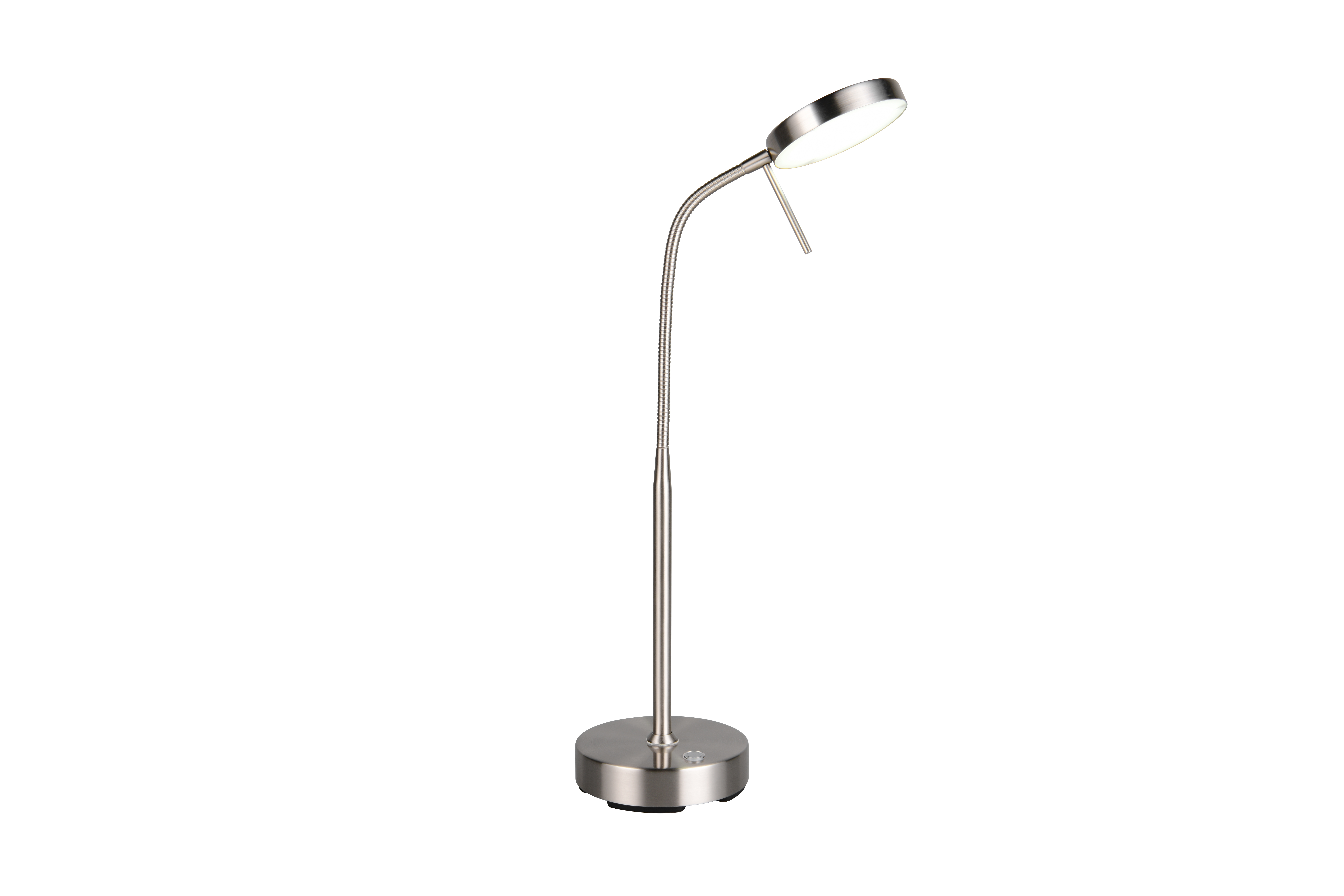 Akku-Tischleuchte Moreno - LED/5W, USB, nickel matt, ca. 25x14x40cm