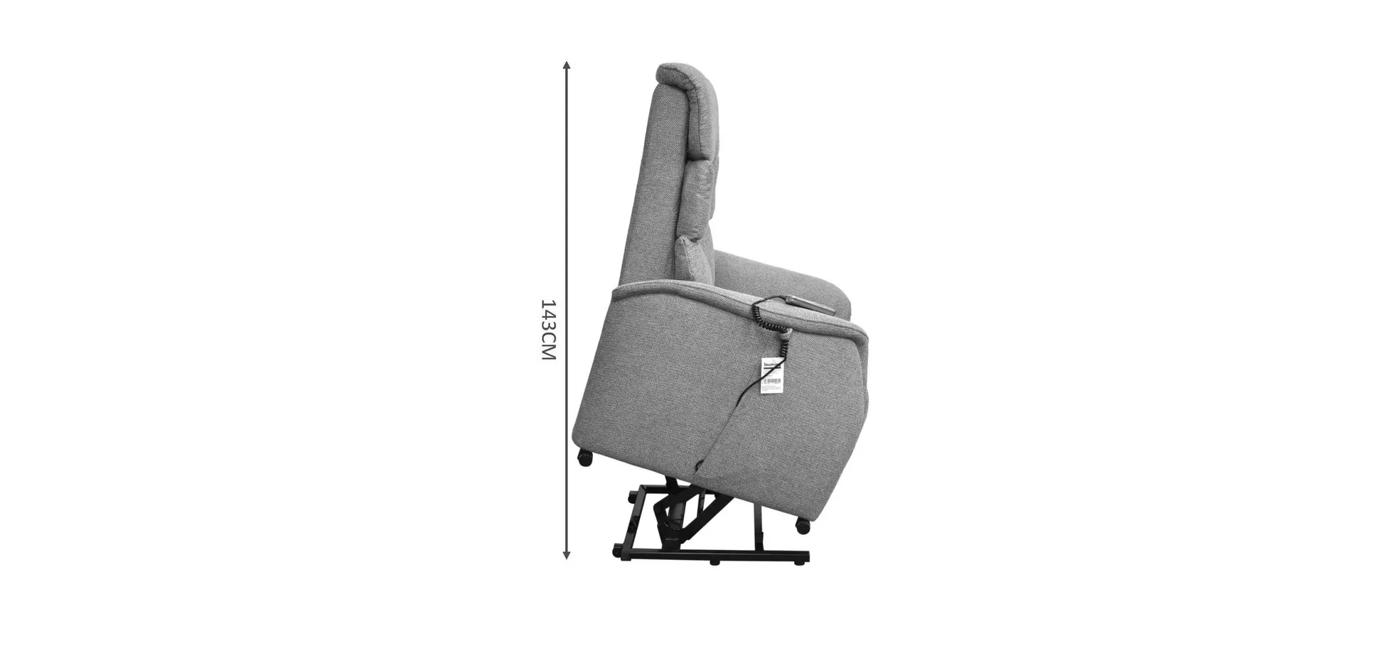 Fernsehsessel, Stoff braun/beige - Marlo