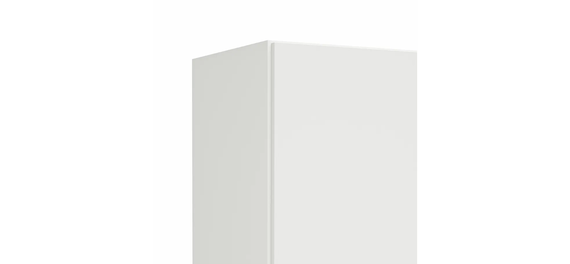 Drehtürenschrank Viana - B. ca. 101 cm, Lack, Weiß