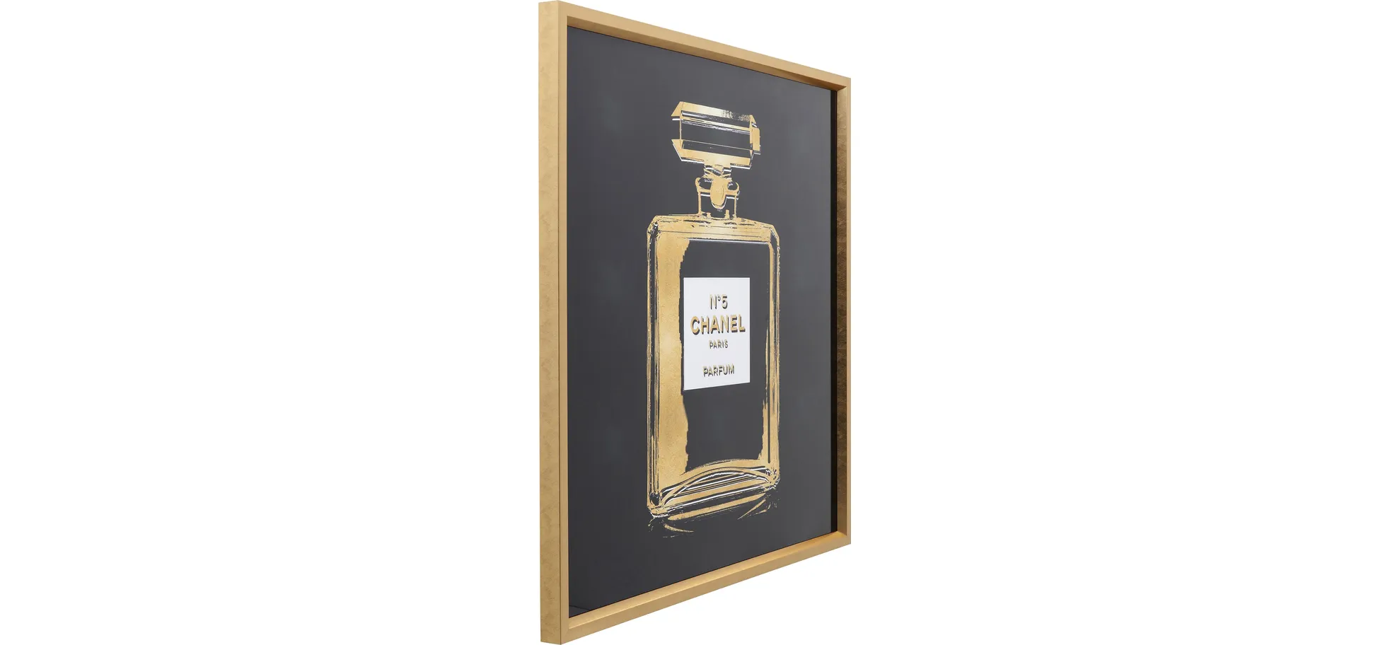 Bild- BHT ca. 115x115x4,7 cm, Schwarz, Goldfarben