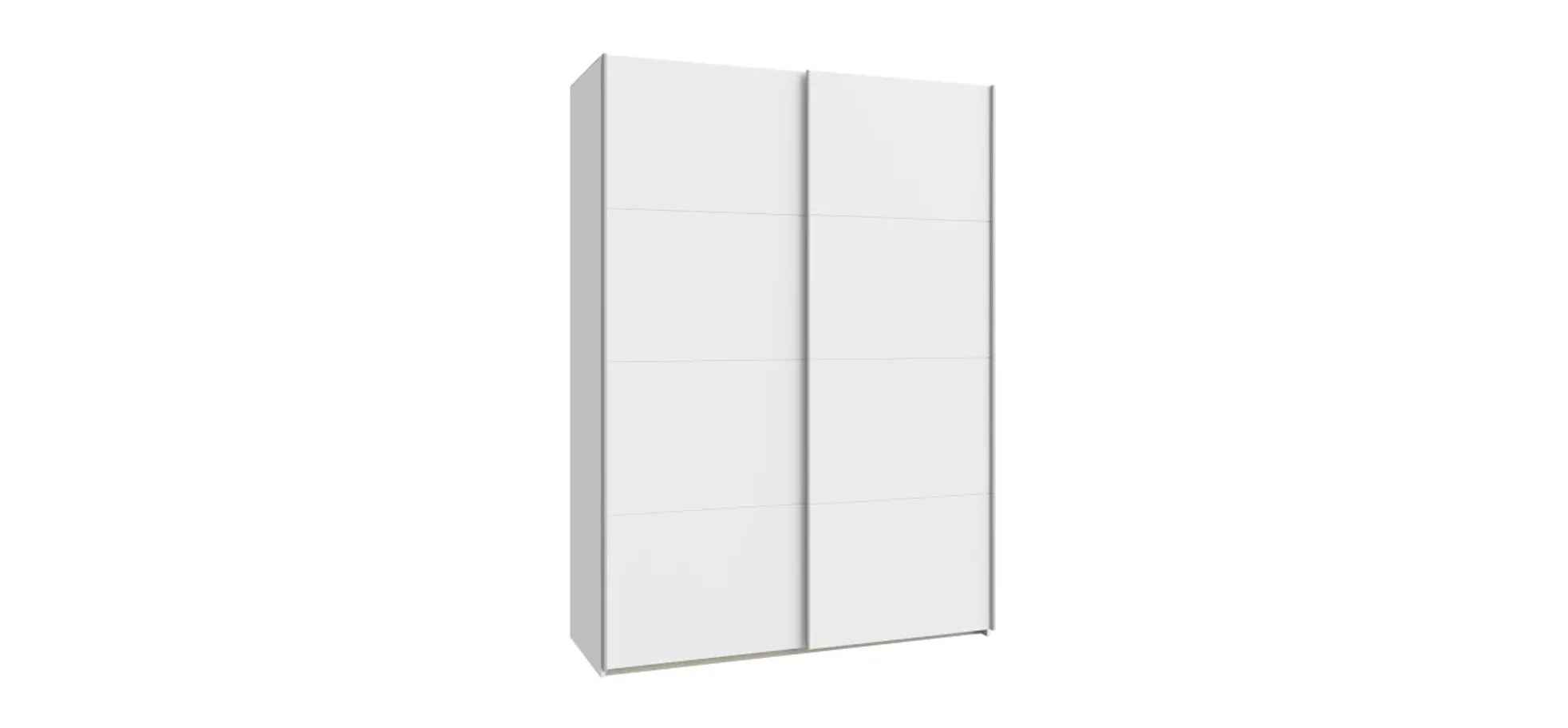 Schwebetürenschrank FREDDY 2- B ca. 150 cm, Weiß