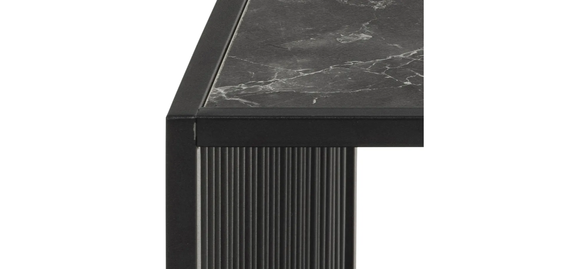 Couchtisch, Platte Marmoroptik  - Avelina