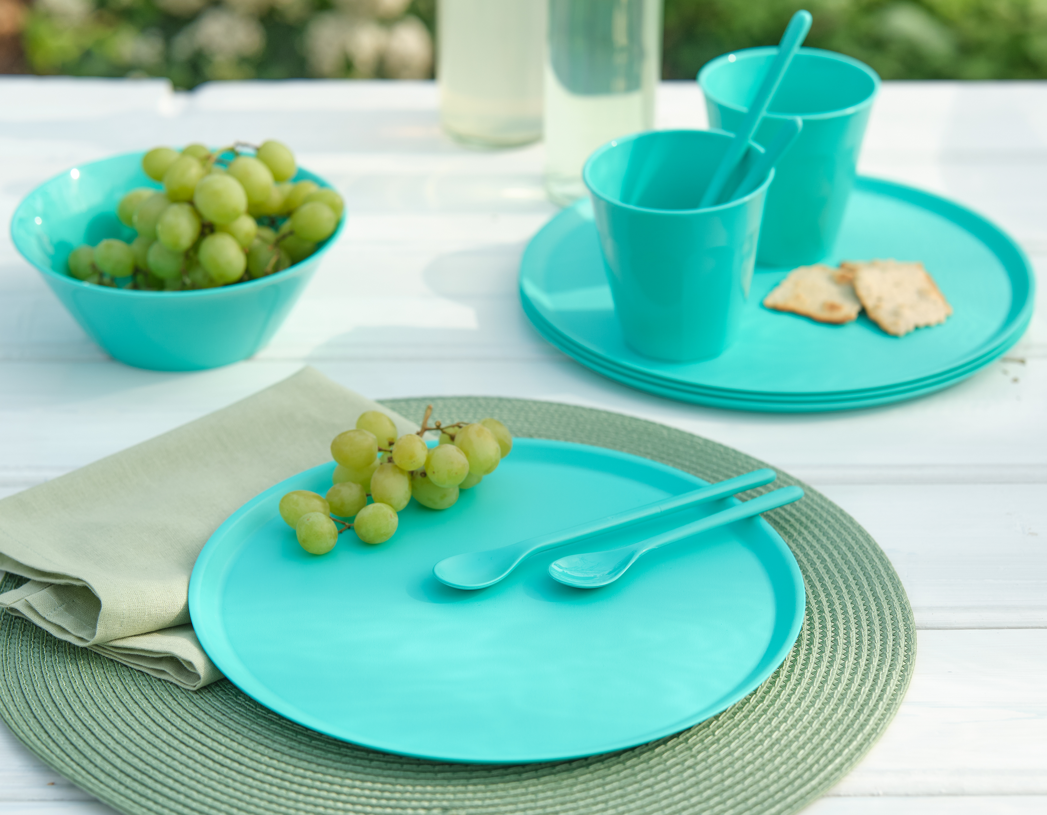 Großer Teller 25,5cm, strong green - spülmaschinengeeignet