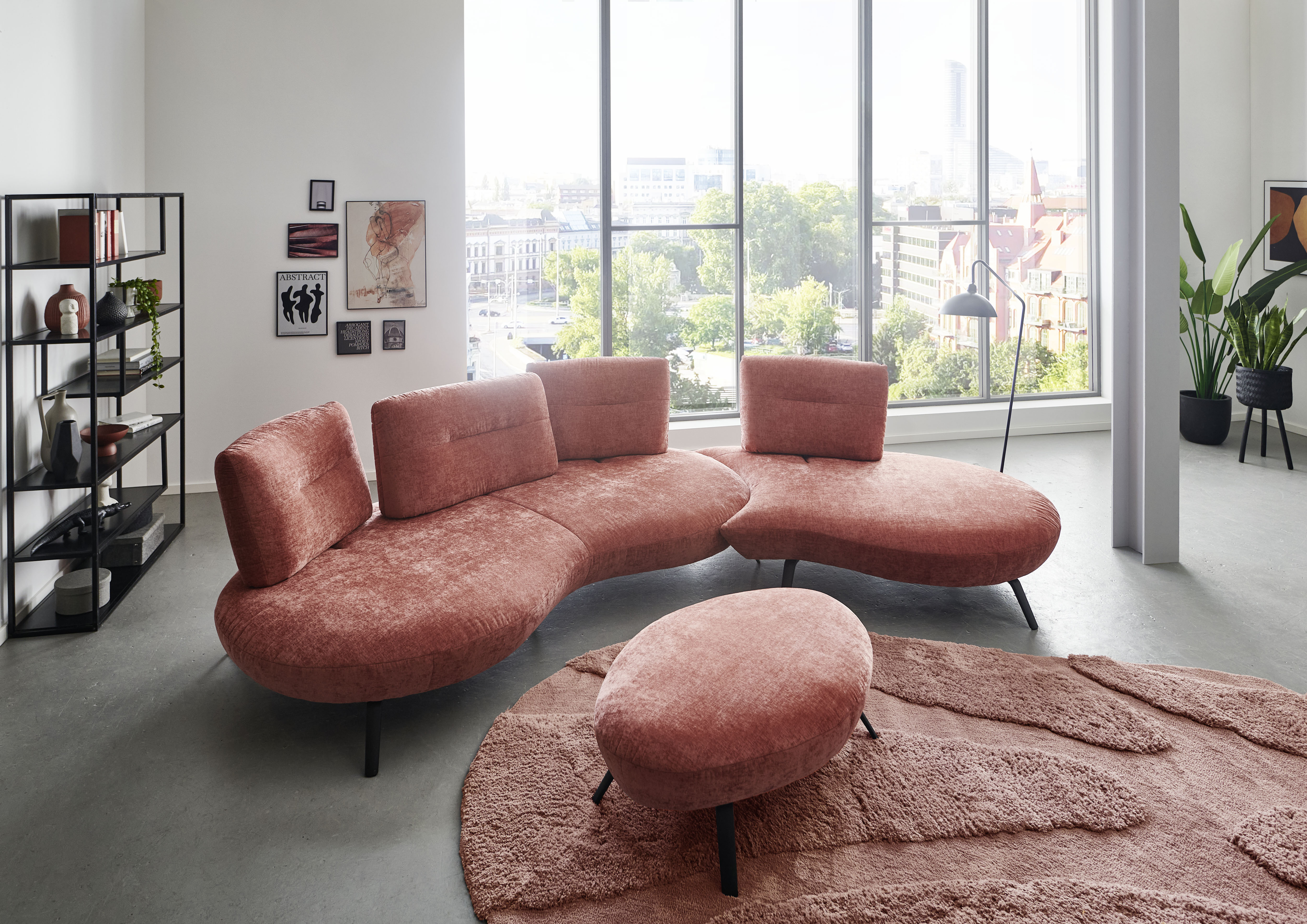 Polstergarnitur, Stoff Nile marsala - Pacey